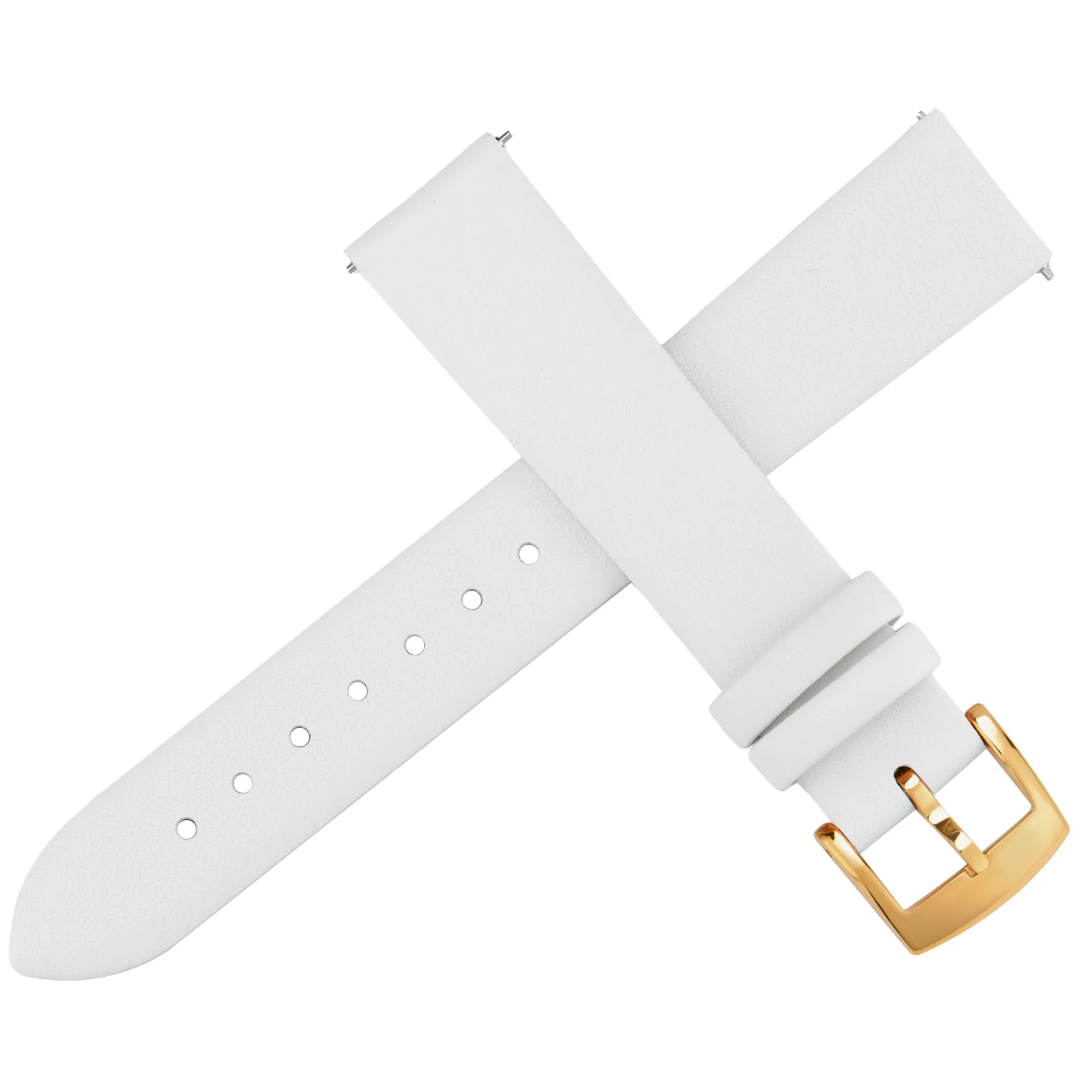 OTTOODY Cinturino Orologio in Pelle a Sgancio Rapido 14mm Fibbia Oro - immagine 2