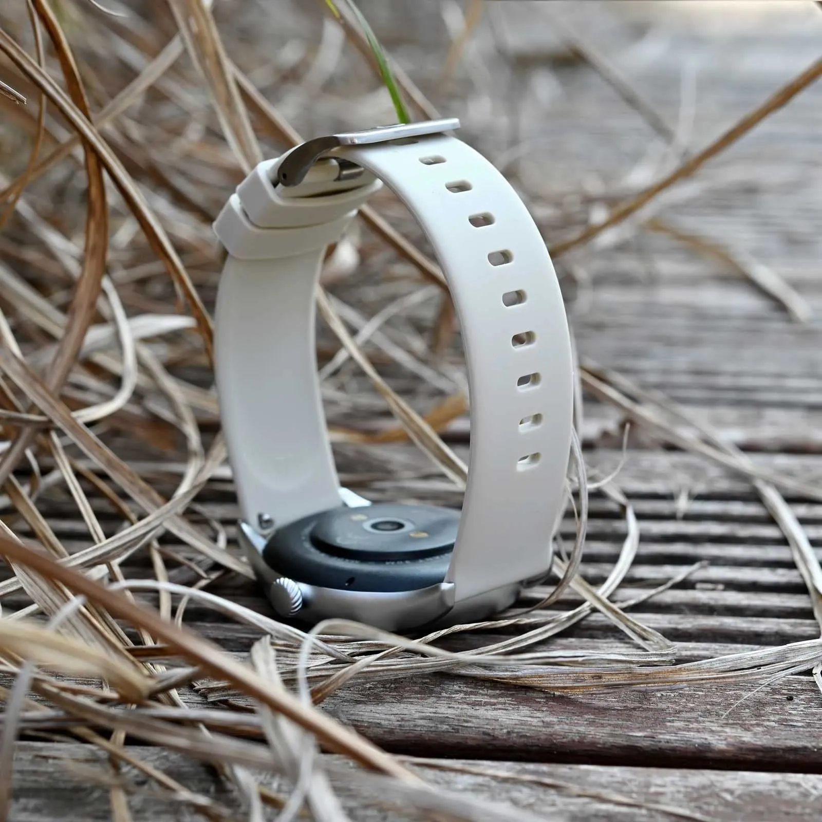 BISONSTRAP Cinturino in Silicone con Sgancio Rapido, 17mm, Avorio con Fibbia Nera - immagine 9