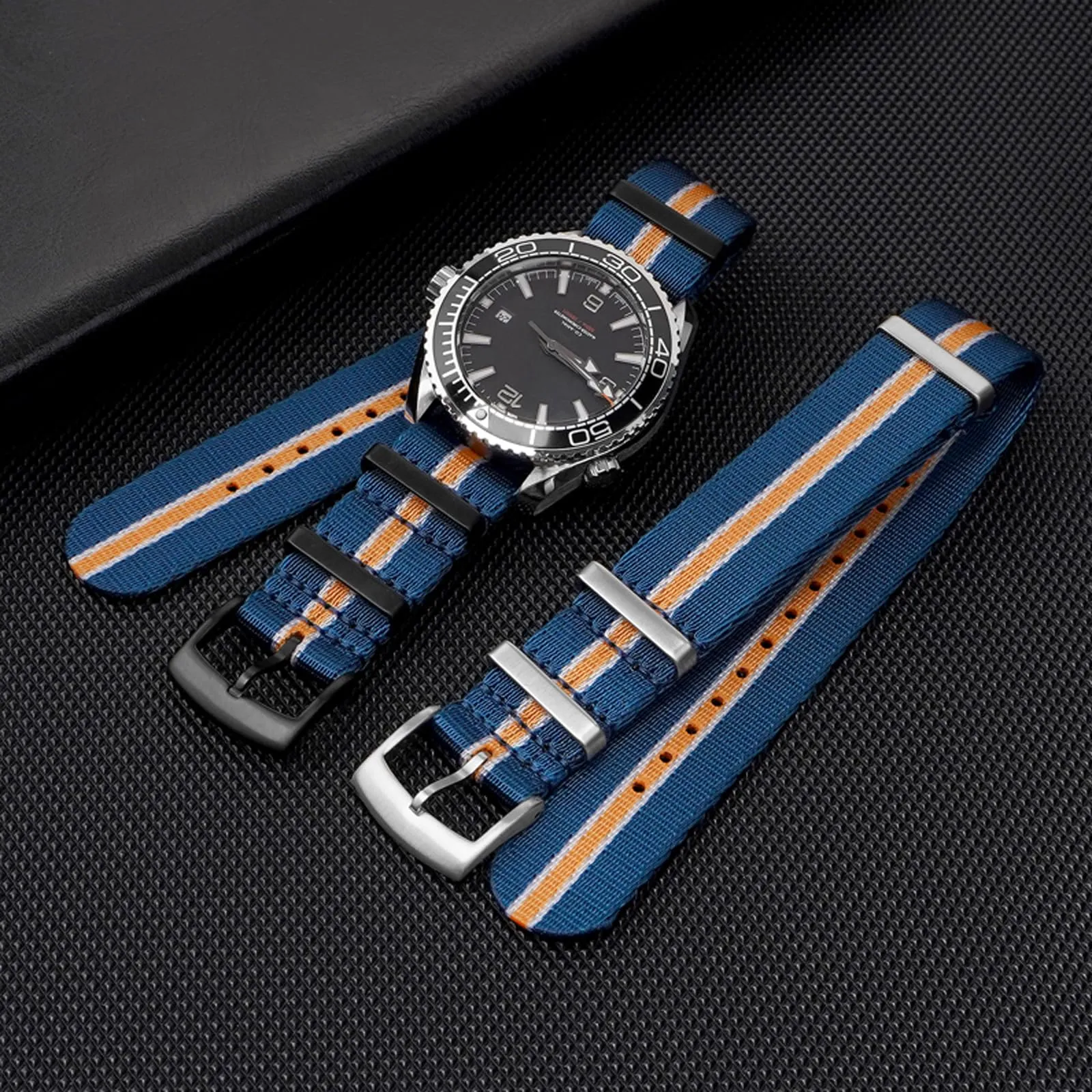 Nizonlaie Cinturino per Orologio Nato Militare in Nylon Balistico G10 20mm Multicolore - immagine 3