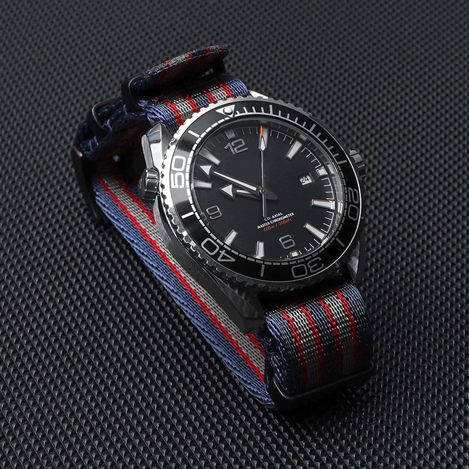 Nizonlaie Cinturino per Orologio in Nylon Stile Nato Militare Balistico G10, 18mm 20mm 22mm 24mm, Multicolore - immagine 2