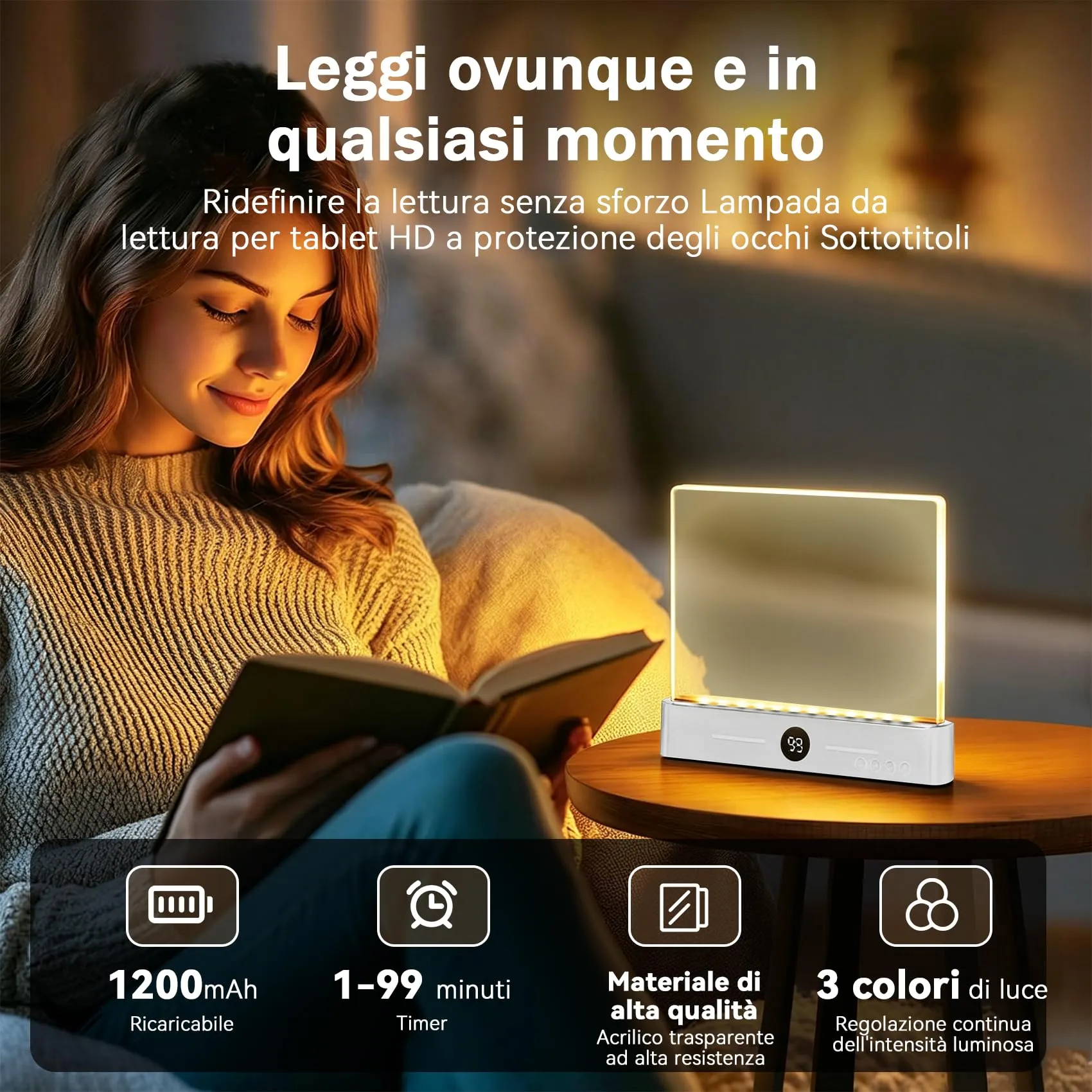CMINGKEJI LED Pannello Luce da Lettura YSJ-019 Plus - immagine 2