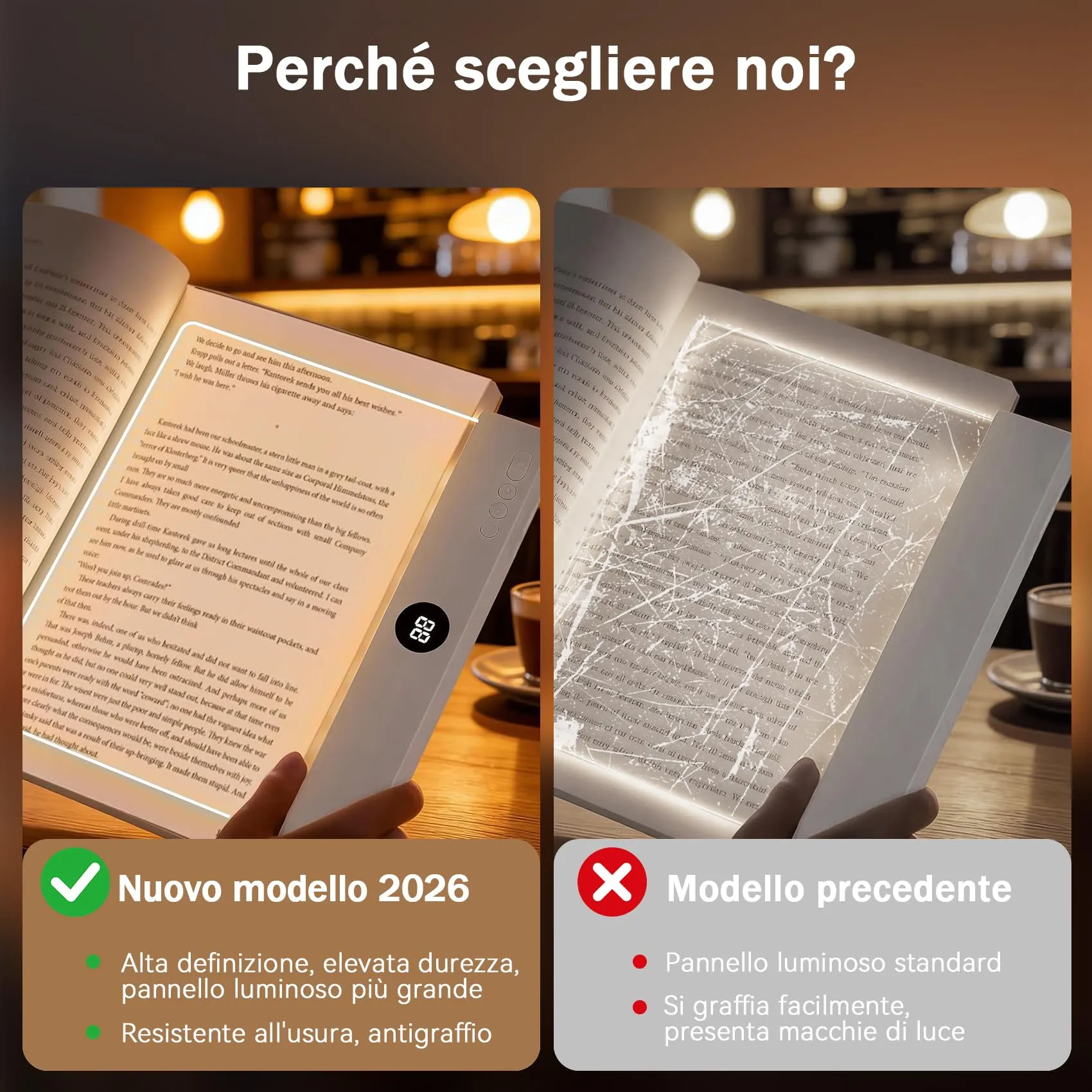CMINGKEJI LED Pannello Luce da Lettura YSJ-019 Plus - immagine 3