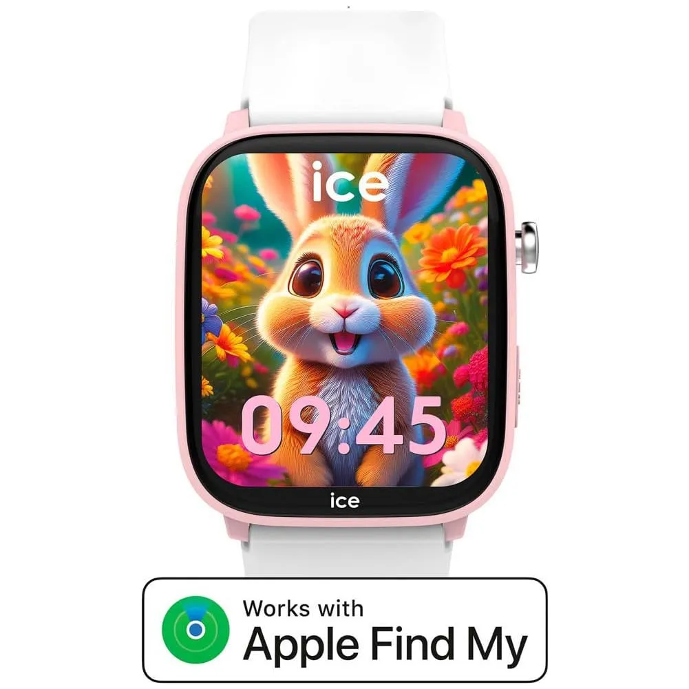ICE-WATCH Ice Smart Junior 3.0 Find My Pink White Smartwatch for Girls - 024549 (1.75 inches) - immagine 5