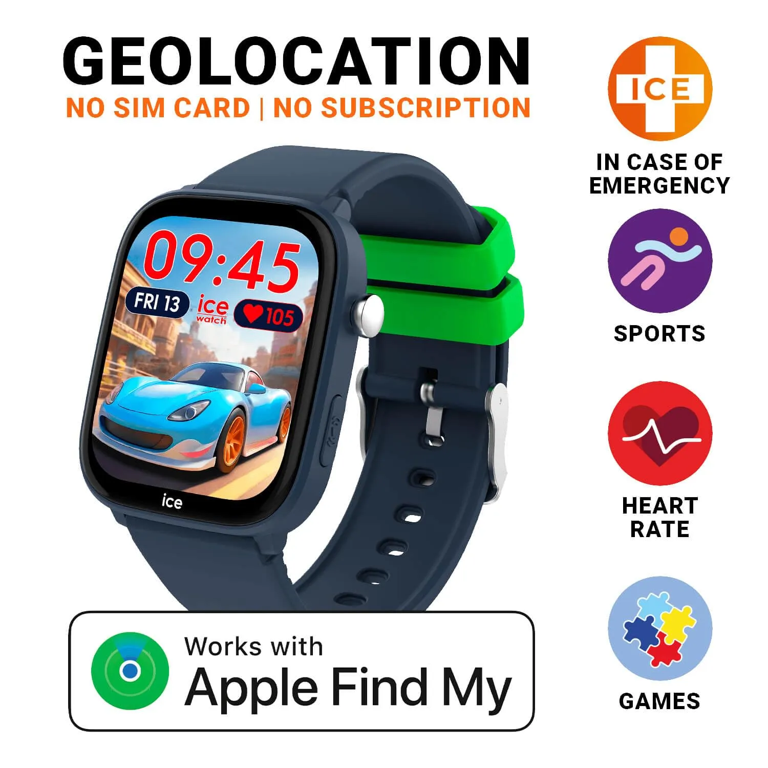 ICE-WATCH Ice Smart Junior 3.0 Find My - Blue - 024547 (1.75 pollici) - immagine 6