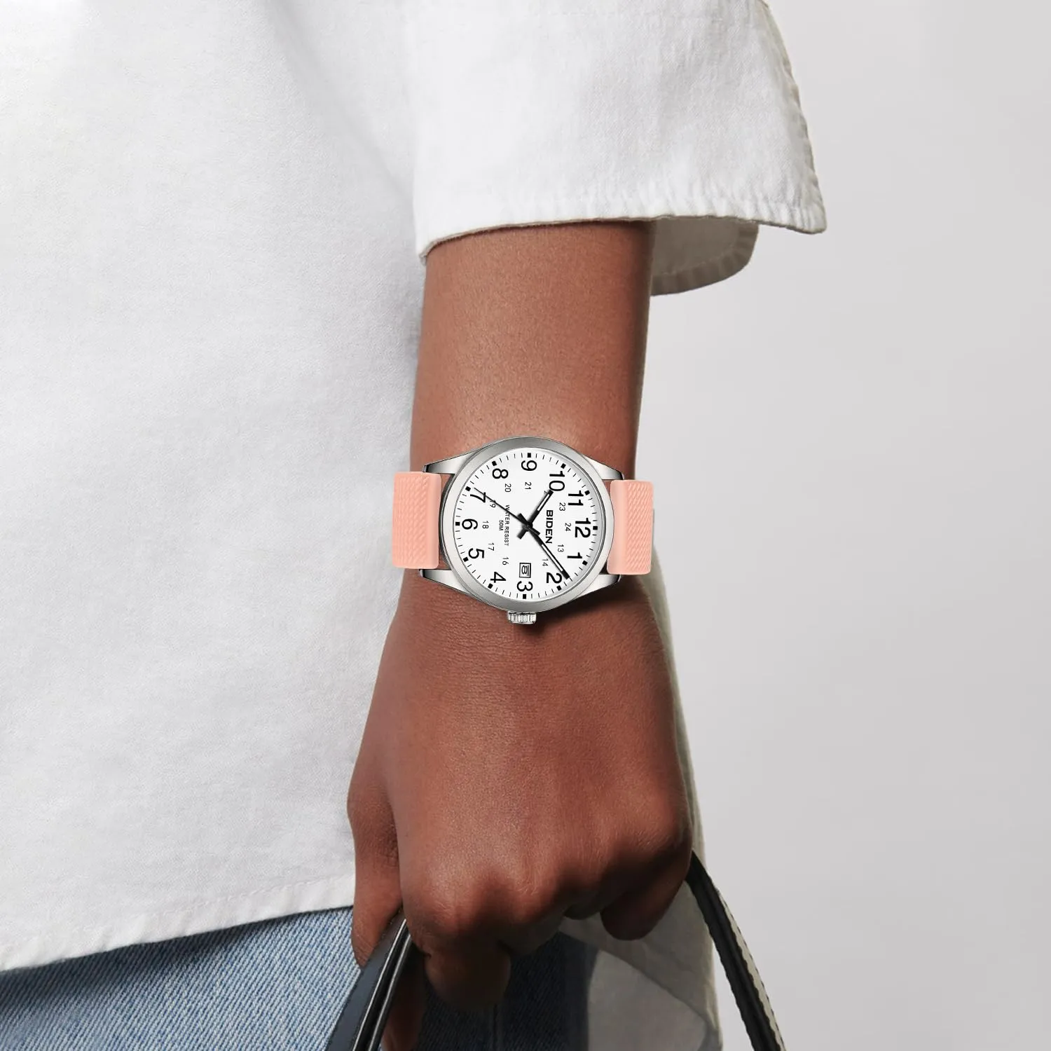 LN LENQIN Orologio da Uomo Analogico al Quarzo Impermeabile L-R015 - immagine 8