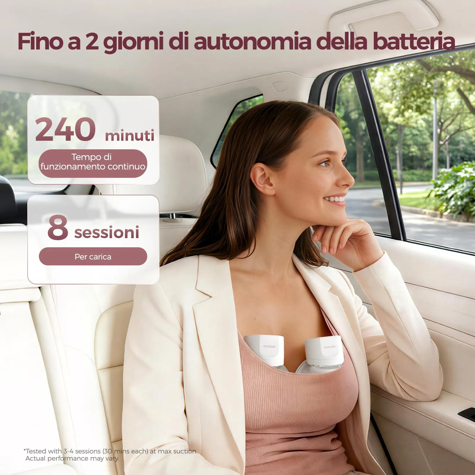 Momcozy S12 Pro Tiralatte Elettrico Indossabile Mani Libere - immagine 6