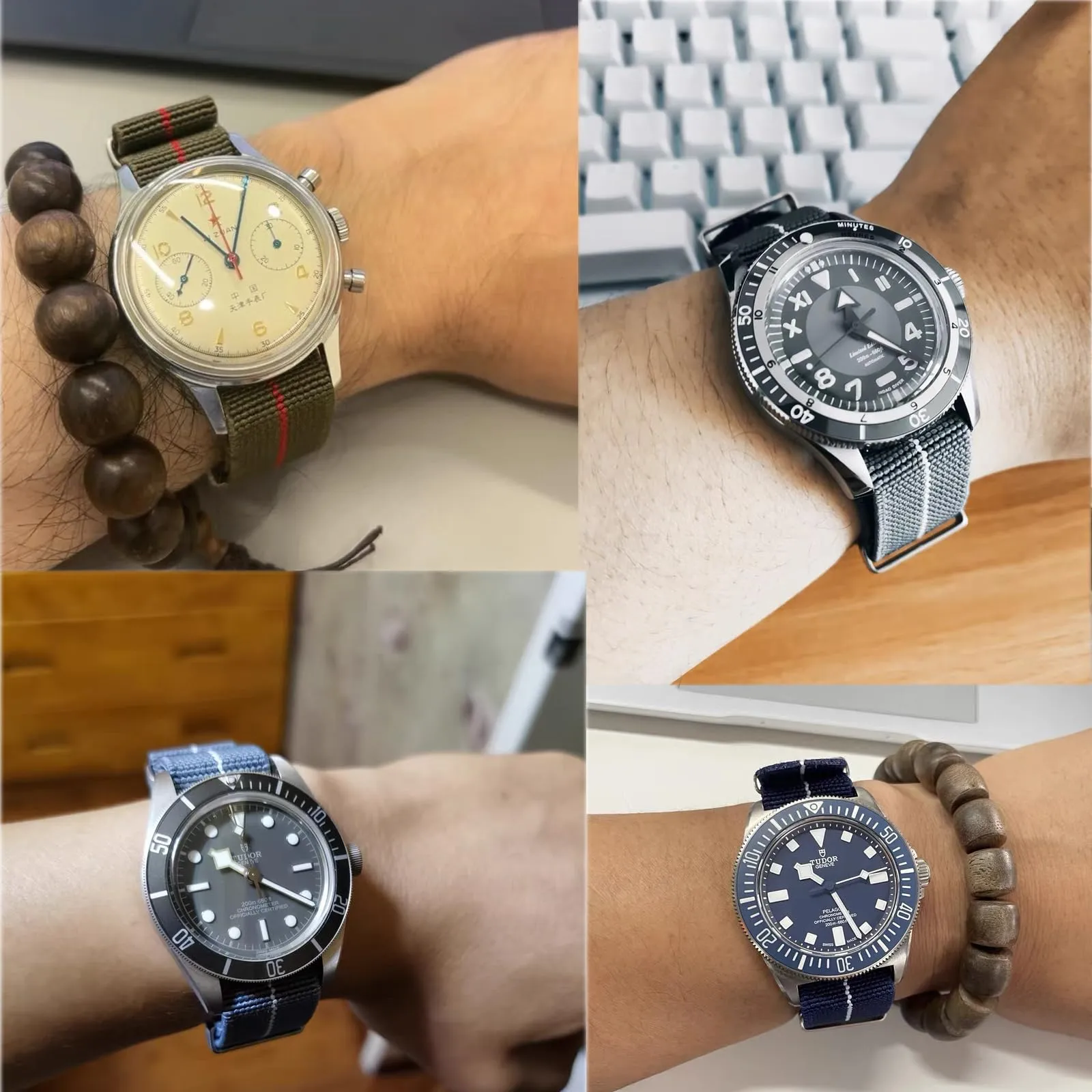 Niziruoup Cinturino per Orologio in Nylon Elastico Stile Nato Militare 20mm - immagine 5