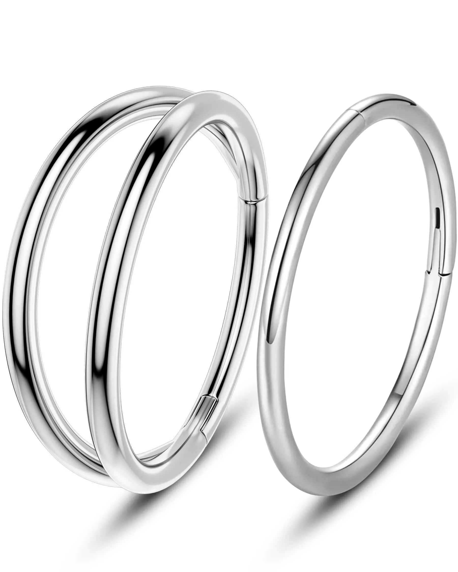 OUFER Piercing Helix Conch Hoop Ring 16G 12mm Acciaio Chirurgico - immagine 1