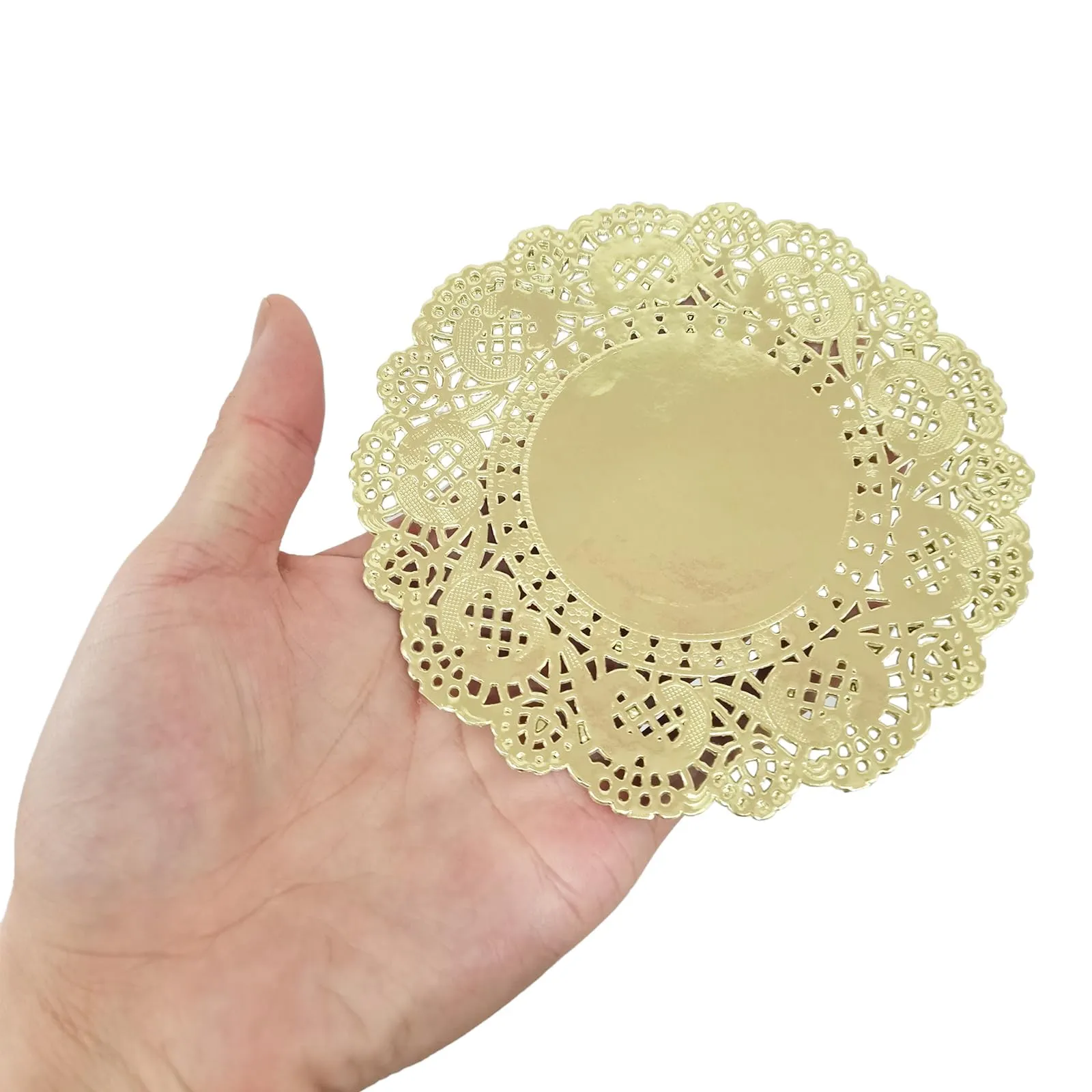 QUARKZMAN Pizzi di Carta Oro Rotondi Usa e Getta, 5 Pollici, 50 Pezzi - immagine 4