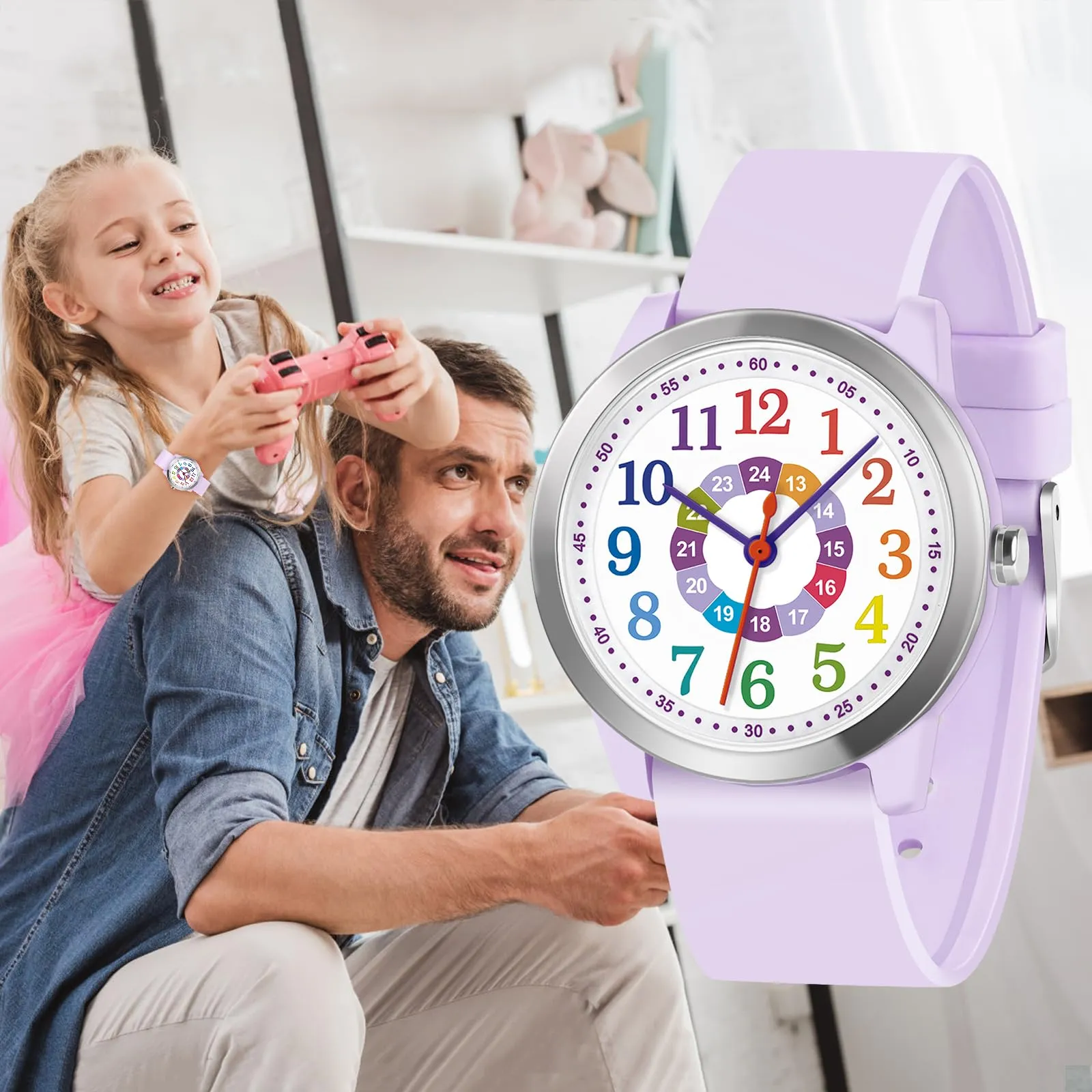 SOCICO Orologio Analogico Impermeabile 50M per Bambini e Ragazze 8-18 anni - immagine 5