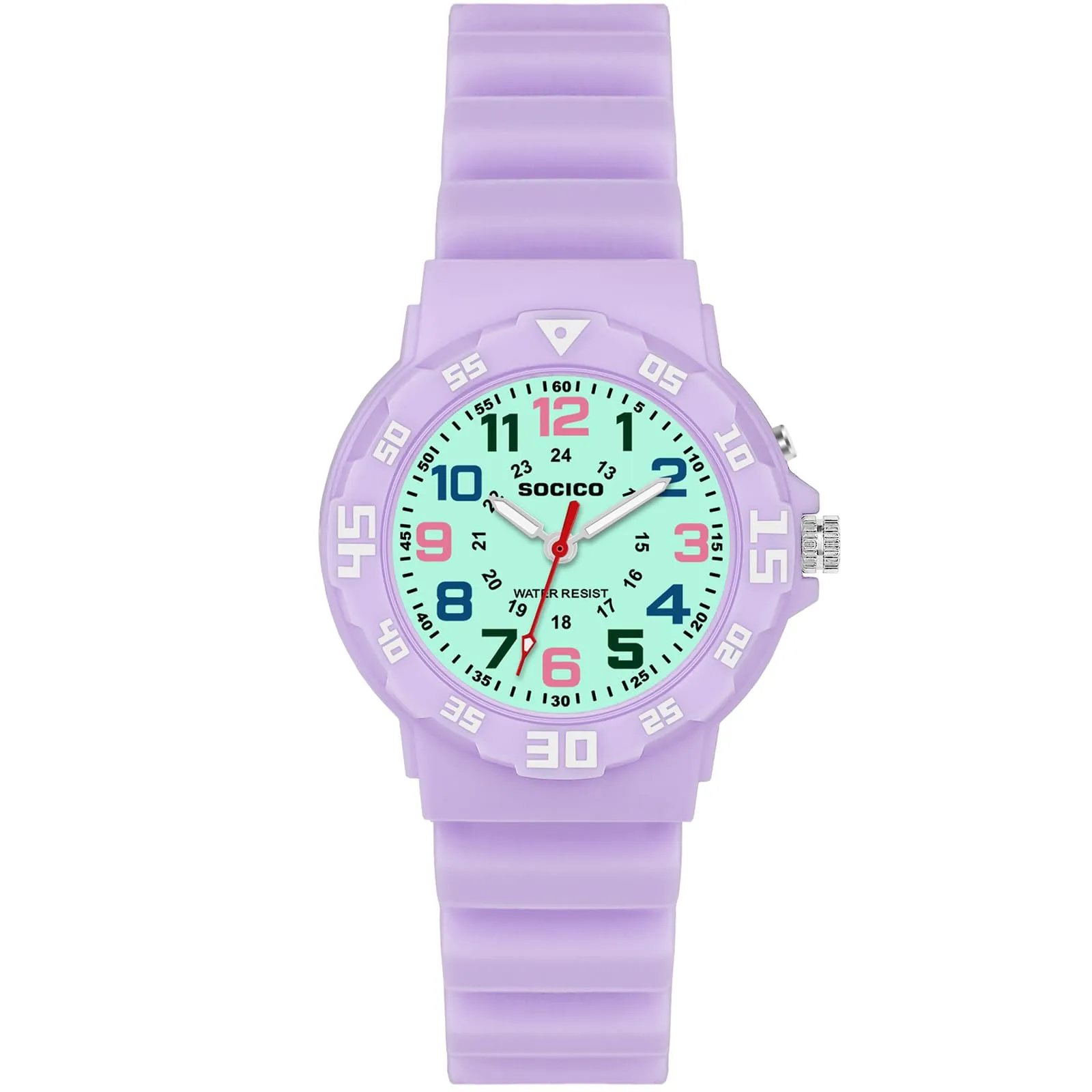 SOCICO Orologio Analogico per Bambini, Quarzo, Impermeabile 5 ATM, Lila416 - immagine 1