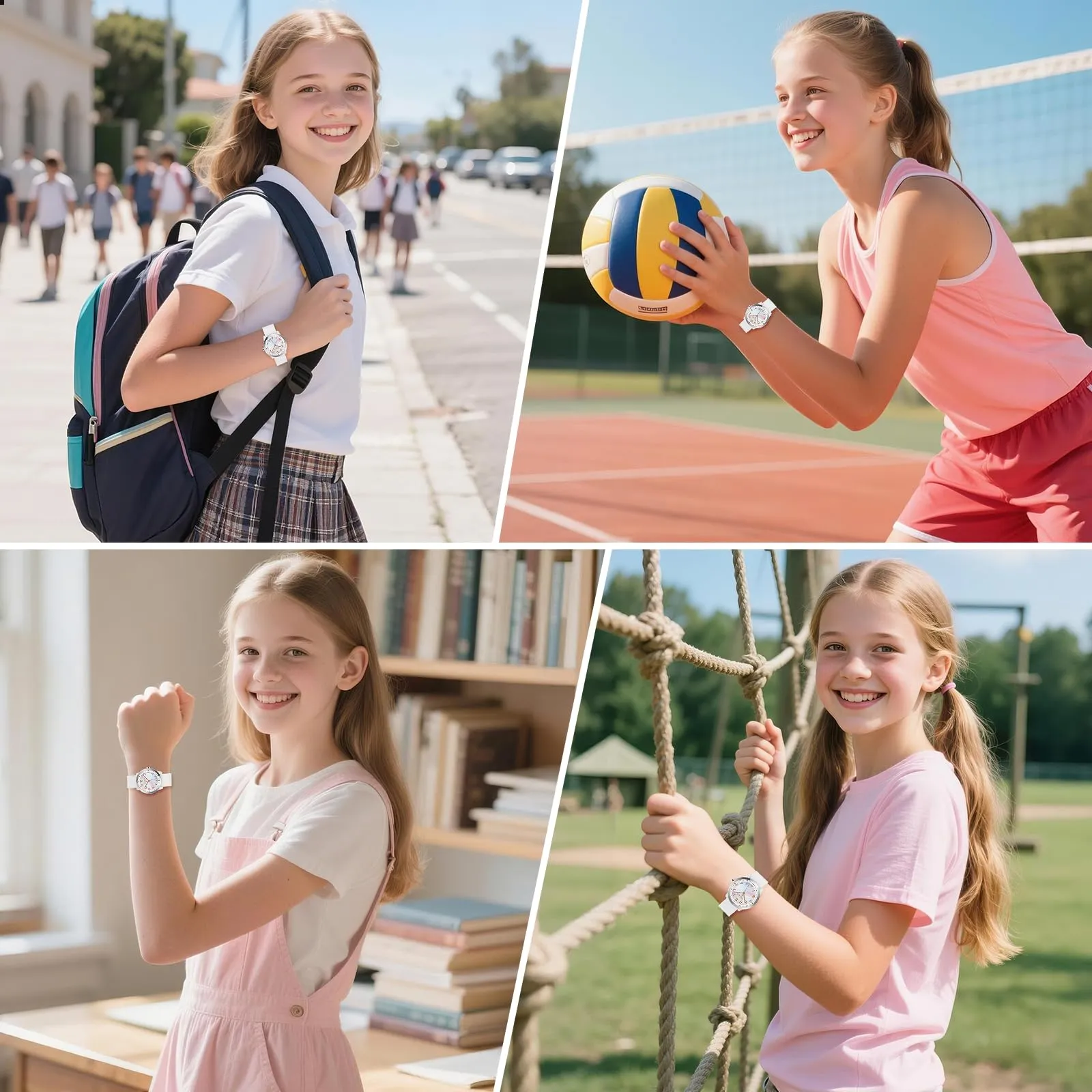 SOCICO Orologio Analogico Impermeabile 50M per Bambini e Ragazze 8-18 anni - immagine 7