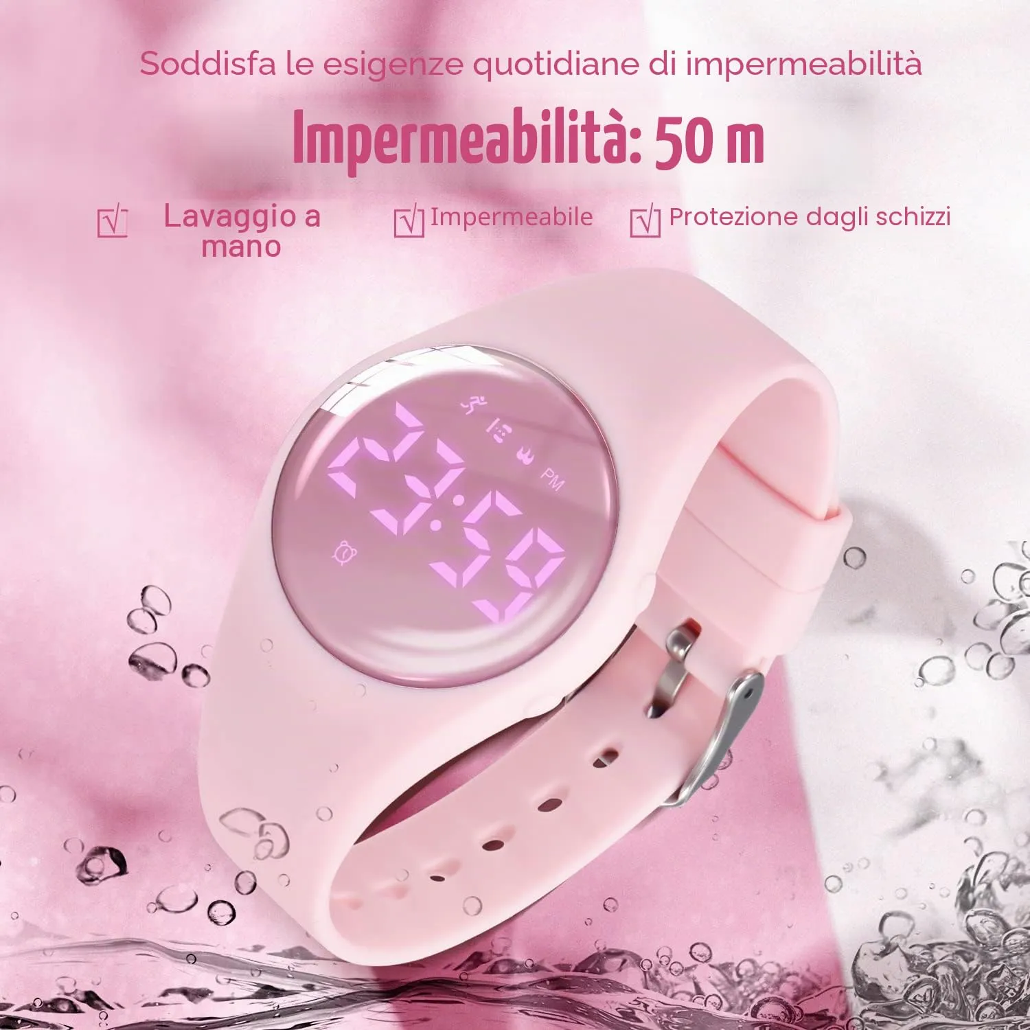 Ben Nevis T666F Orologio Digitale Fitness Tracker per Bambini e Ragazzi, Impermeabile e Ricaricabile - immagine 7