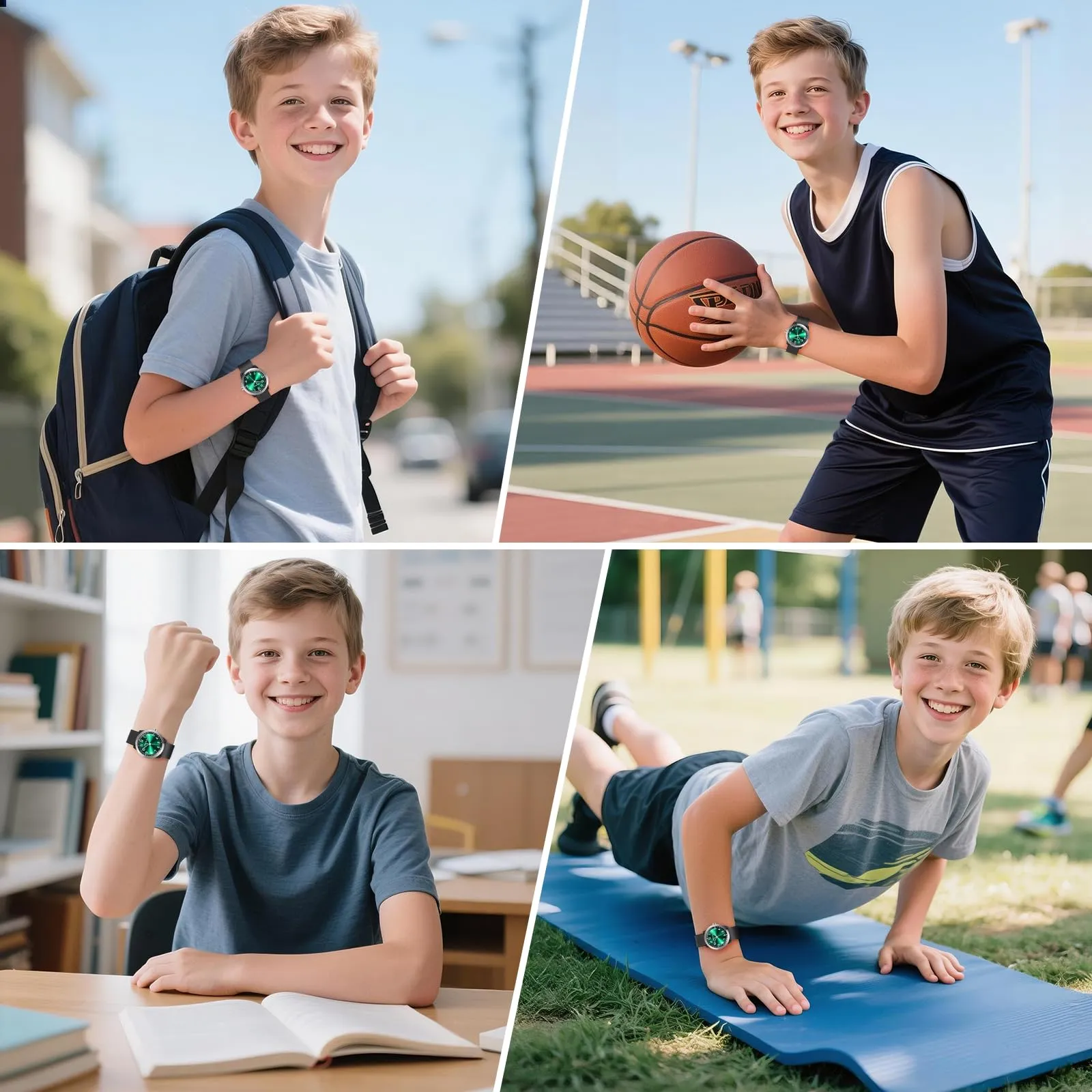 SOCICO Orologio Analogico Impermeabile 50M per Bambini e Ragazze 8-18 anni - immagine 7