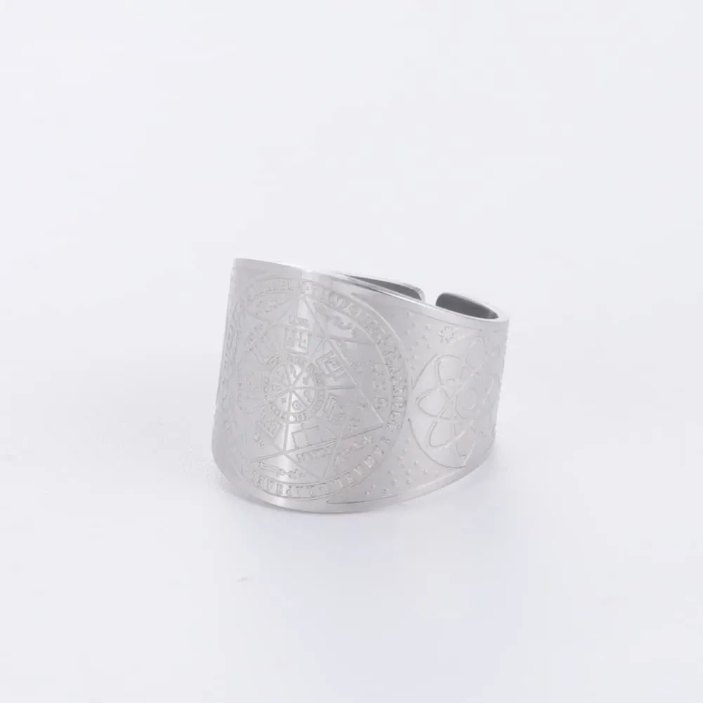 LIKGREAT Anello Sigillo dei 7 Arcangeli in Acciaio Inox - immagine 6