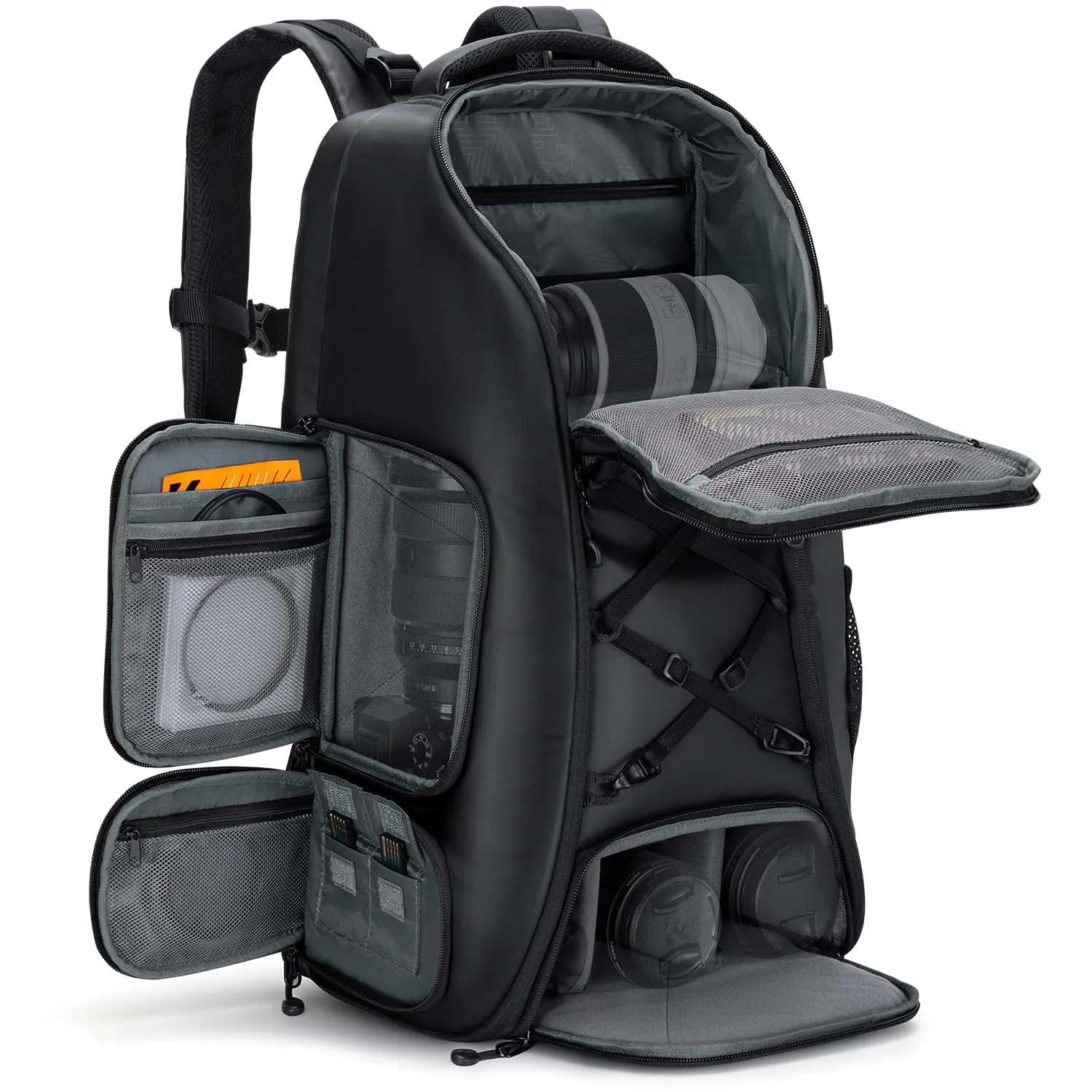 K&F CONCEPT Zaino Fotografico 30L Impermeabile, Nero - immagine 1