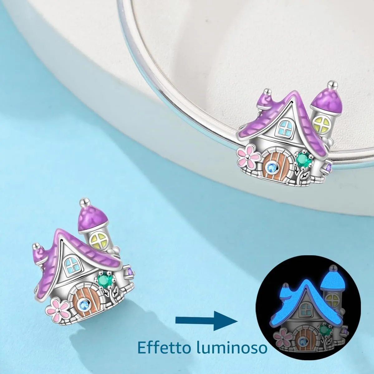 HUIPOJUE Ciondoli in Argento Sterling 925 per Bracciali e Collane Pandora - immagine 5
