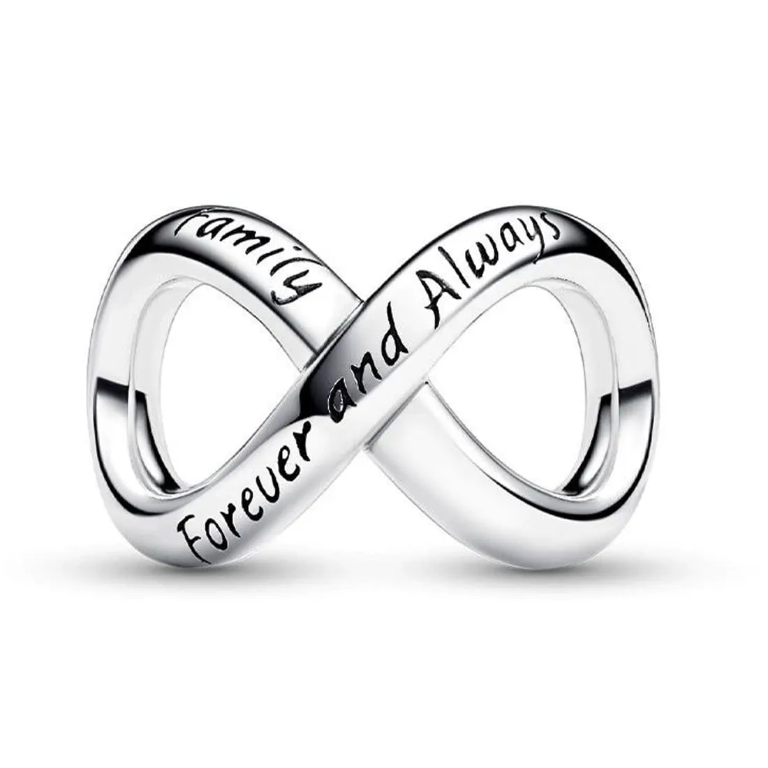 EJRUP Perline a Infinito per Pandora, Family Always Forever, Argento - immagine 1