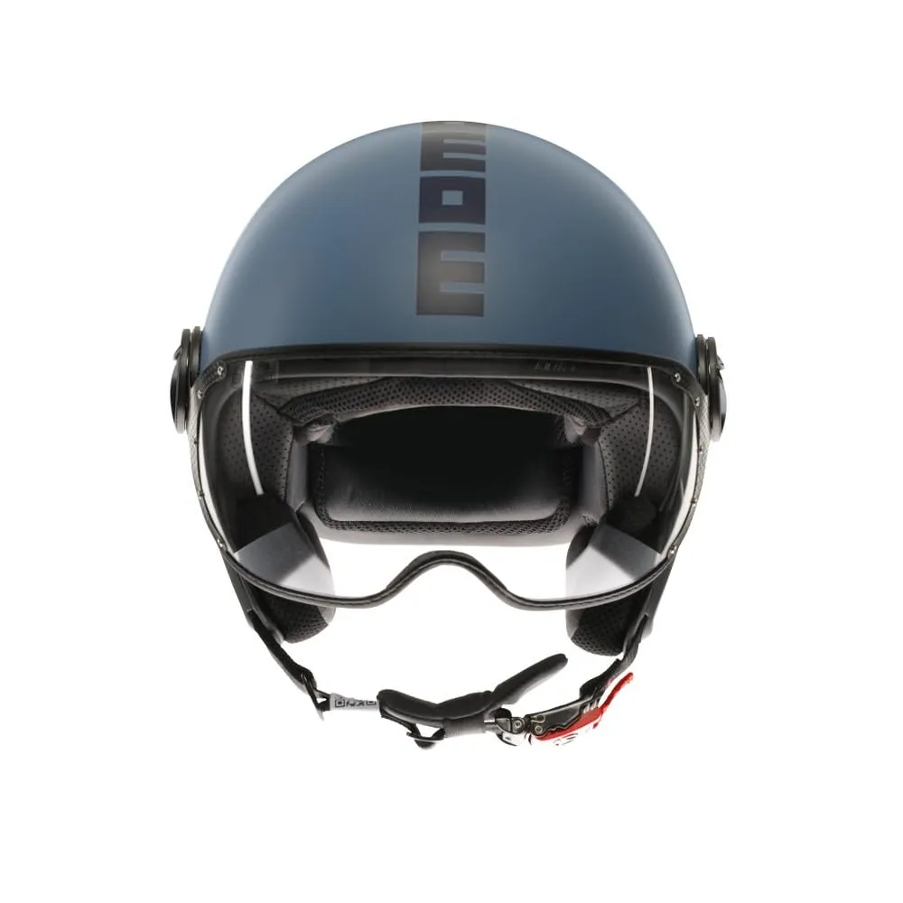 Momo Design FGTR Classic E2206 Casco Moto Jet, Blu Opaco, L - immagine 2