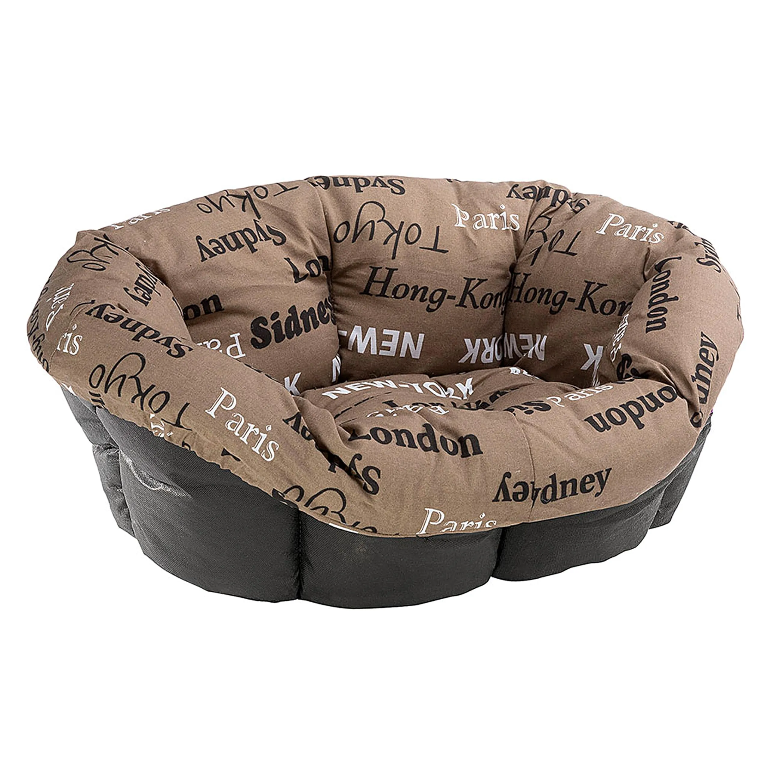 Ferplast Imbottitura di Ricambio per Cuccia Cani e Gatti, Lavabile, 64 x 48 x 25 cm, XS Marrone - immagine 1