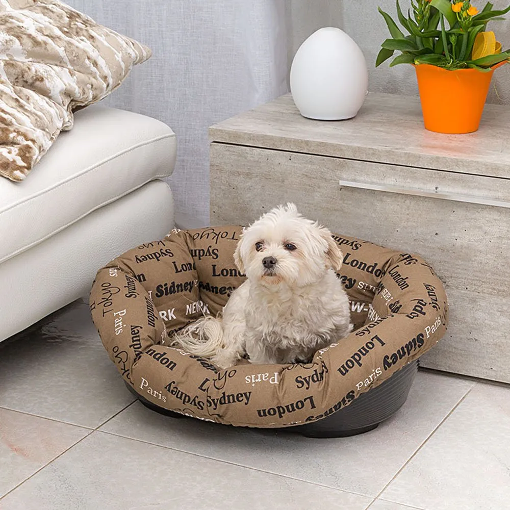 Ferplast Imbottitura di Ricambio per Cuccia Cani e Gatti, Lavabile, 64 x 48 x 25 cm, XS Marrone - immagine 8