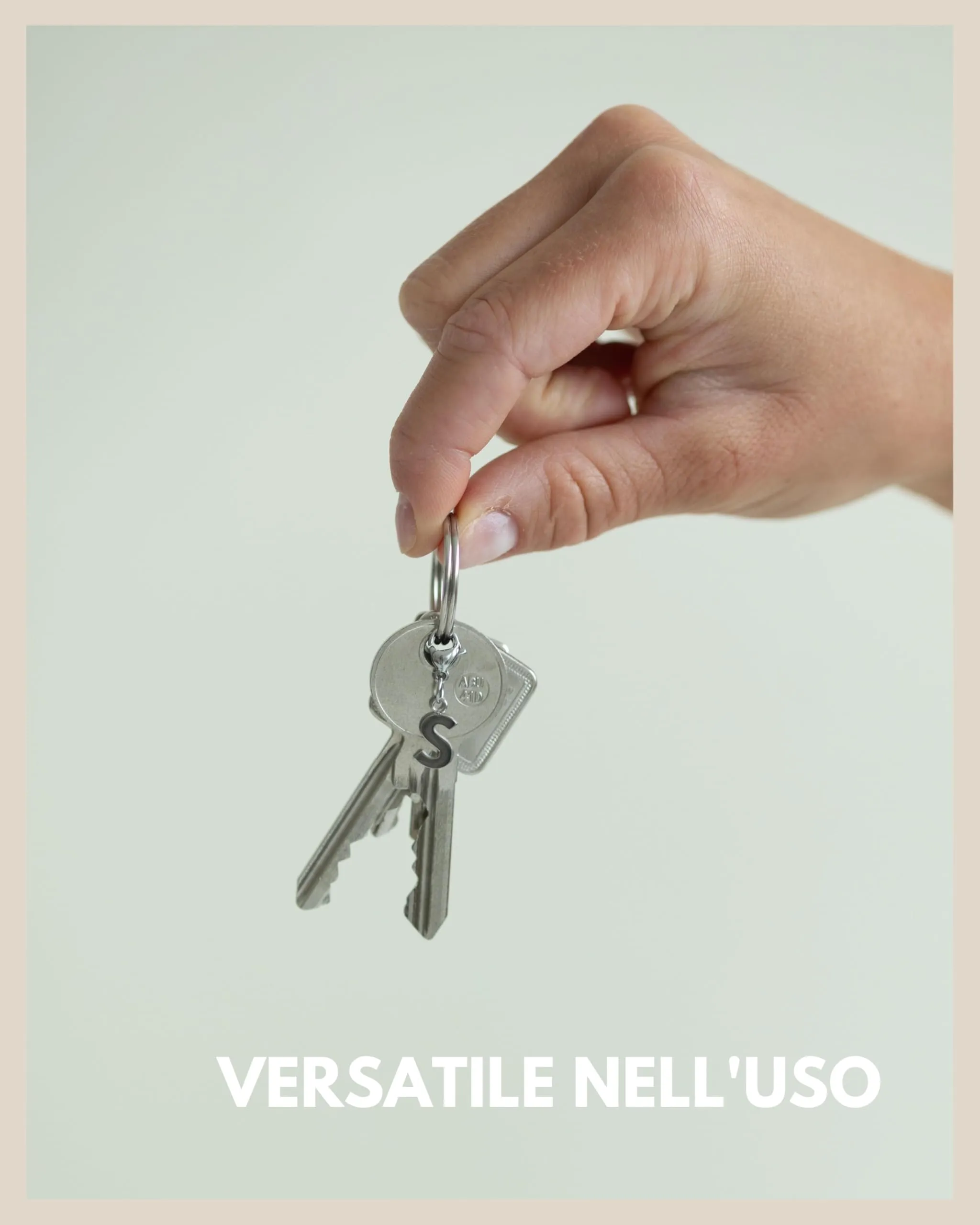 GD GOOD.designs Ciondolo Charm Lettera Y in Acciaio Inossidabile Argentato con Moschettone - immagine 4