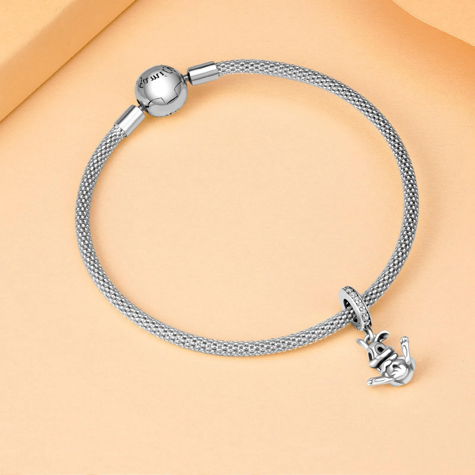 Rimgoris Rabbit Charm in 925 Sterling Silver for Pandora Bracelets and Necklaces - immagine 4
