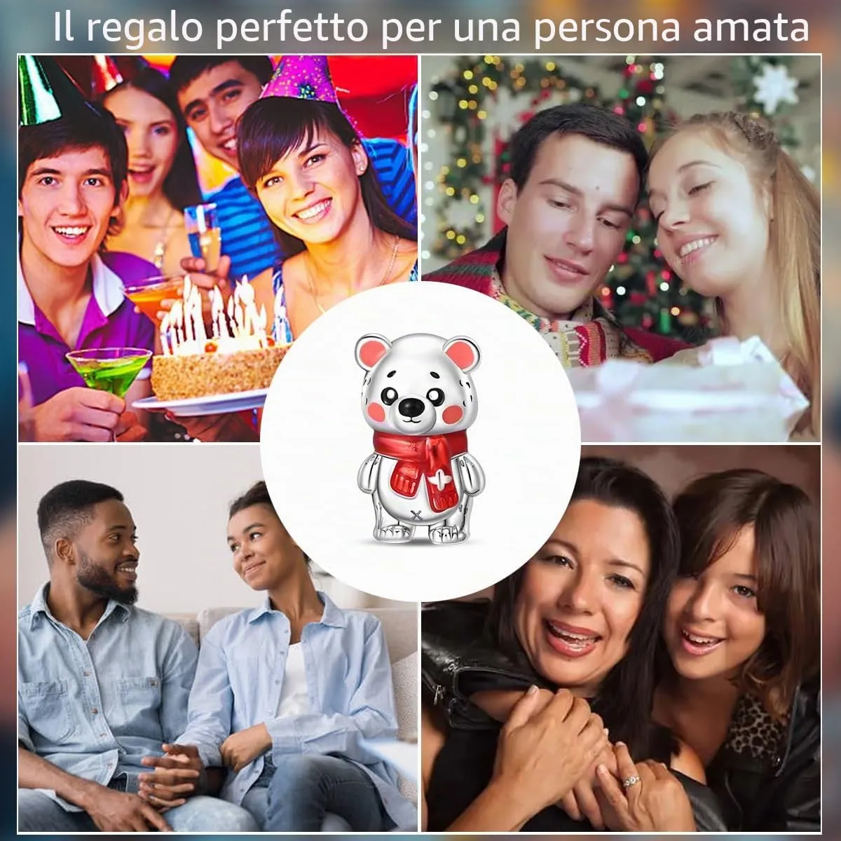 HUIPOJUE Ciondoli in Argento Sterling 925 per Bracciali e Collane Pandora - immagine 6
