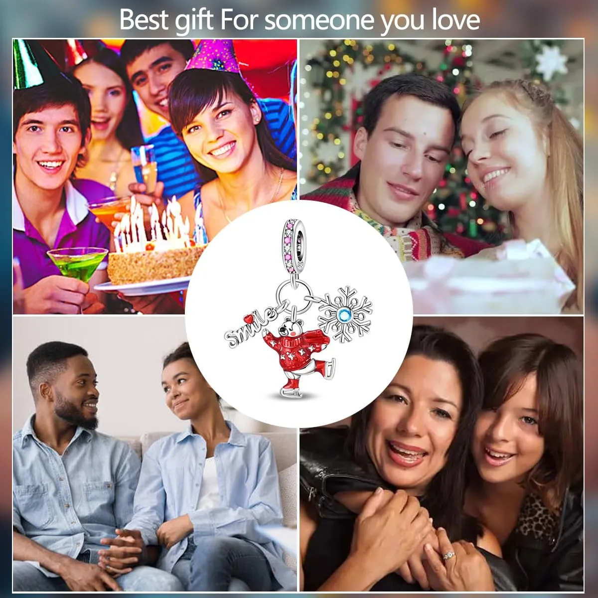 HUIPOJUE Ciondoli in Argento Sterling 925 per Bracciali e Collane Pandora - immagine 6