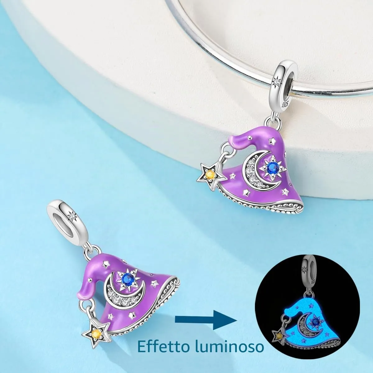 HUIPOJUE Ciondoli in Argento Sterling 925 per Bracciali e Collane Pandora - immagine 5