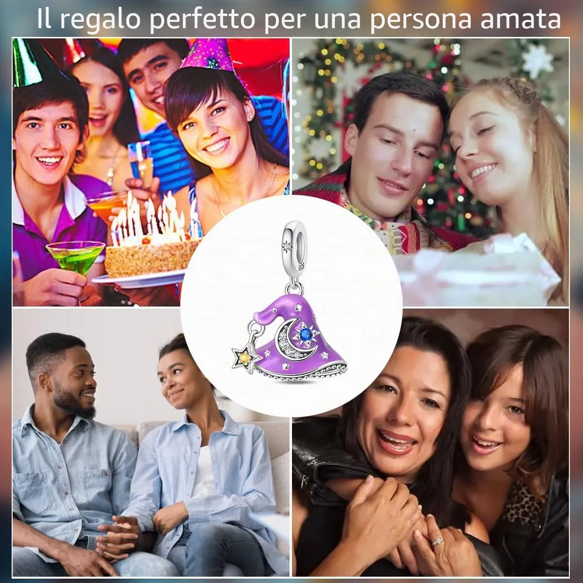 HUIPOJUE Ciondoli in Argento Sterling 925 per Bracciali e Collane Pandora - immagine 6