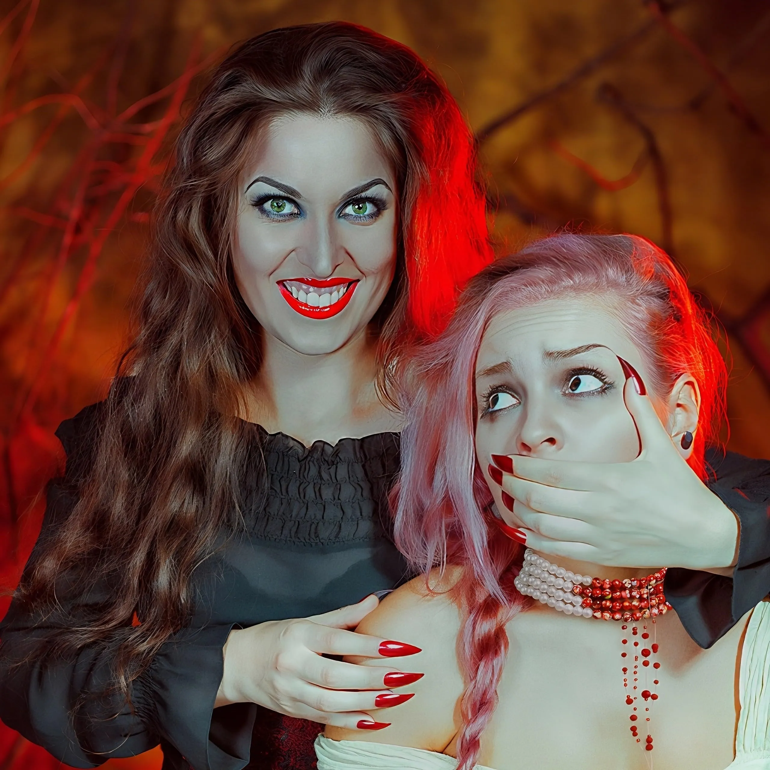 WEINIBAO Collana Perle Sangue per Halloween e Carnevale - immagine 6