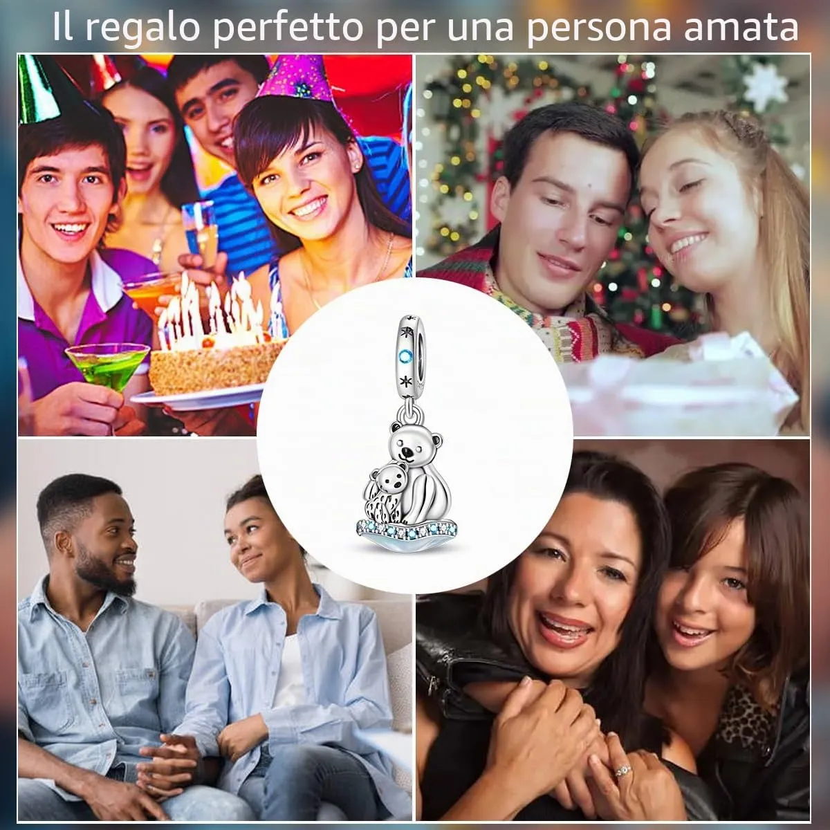 HUIPOJUE Ciondoli in Argento Sterling 925 per Bracciali e Collane Pandora - immagine 6
