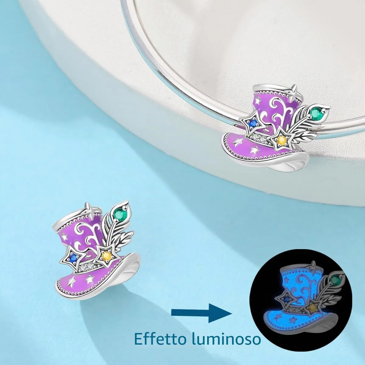 HUIPOJUE Ciondoli in Argento Sterling 925 per Bracciali e Collane Pandora - immagine 5