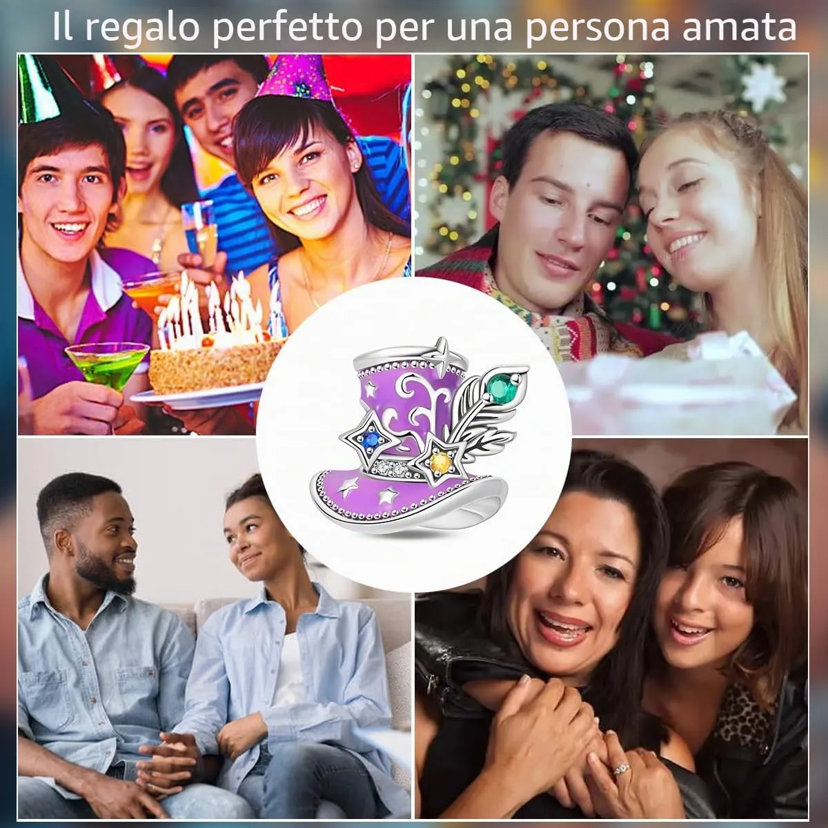 HUIPOJUE Ciondoli in Argento Sterling 925 per Bracciali e Collane Pandora - immagine 6