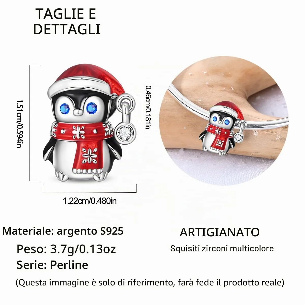 HUIPOJUE Ciondoli in Argento Sterling 925 per Bracciali e Collane Pandora - immagine 2