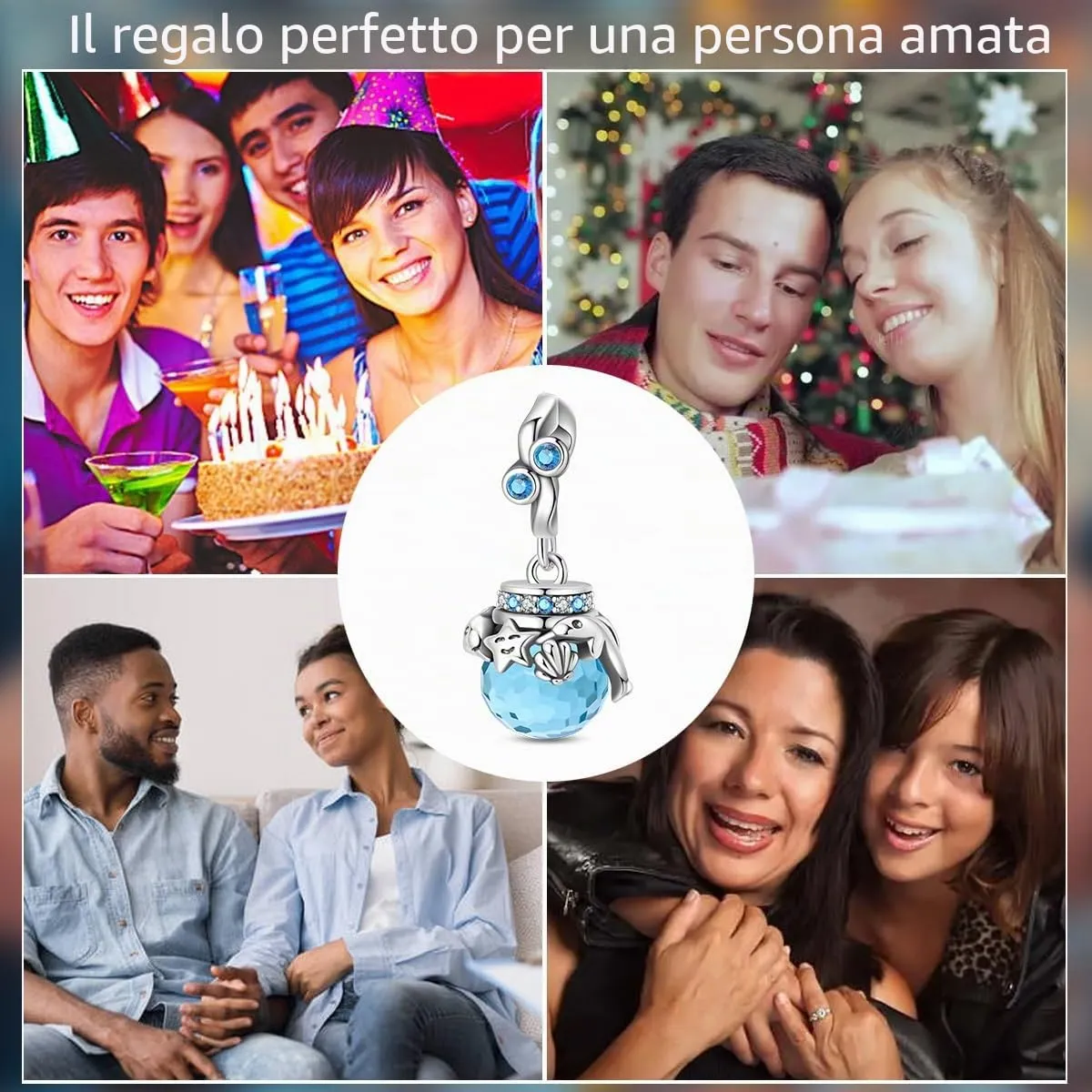 HUIPOJUE Ciondoli in Argento Sterling 925 per Bracciali e Collane Pandora - immagine 6