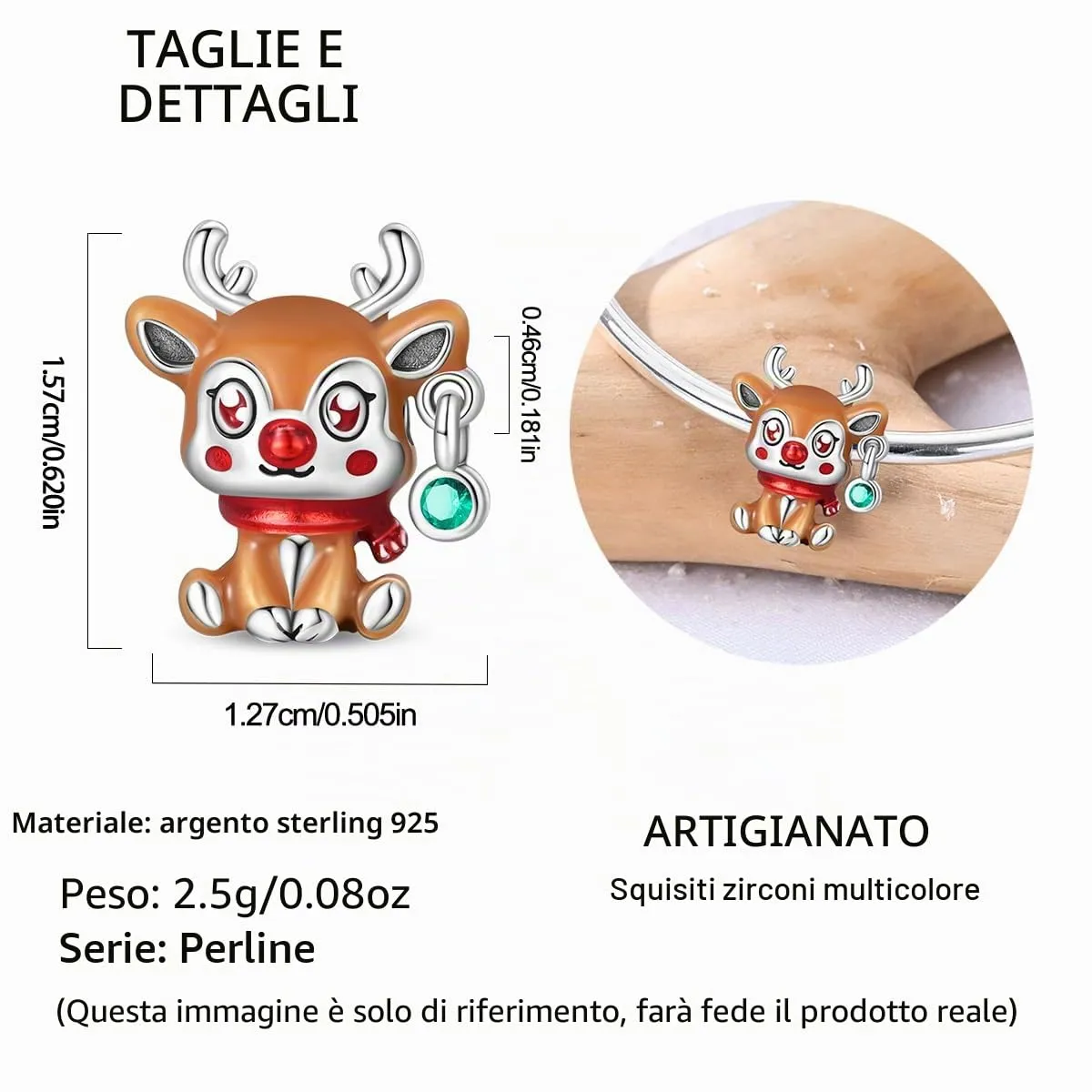 HUIPOJUE Ciondoli in Argento Sterling 925 per Bracciali e Collane Pandora - immagine 2