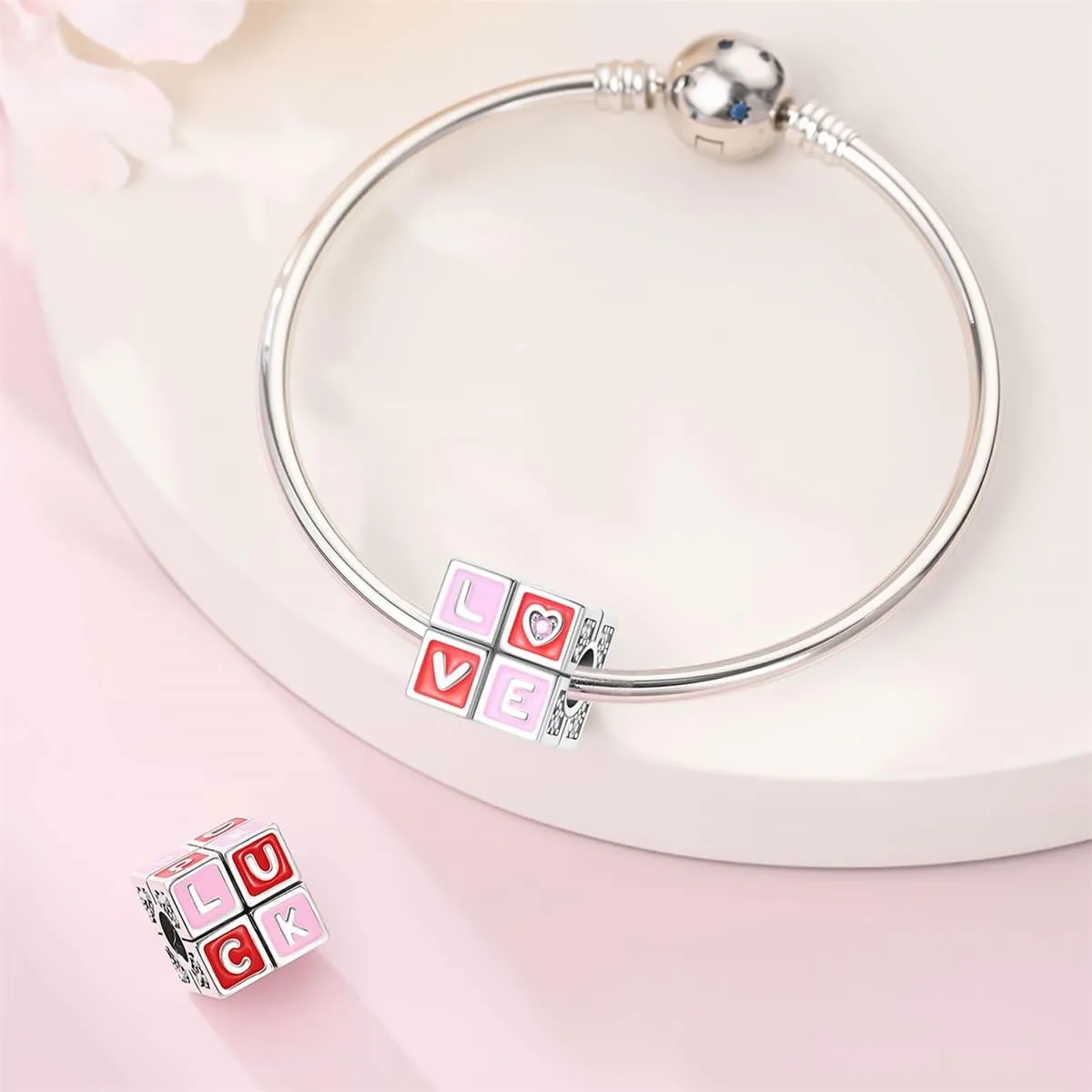 HUIPOJUE Ciondolo in Argento Sterling S925 Luminoso al Buio per Braccialetti Pandora - immagine 6