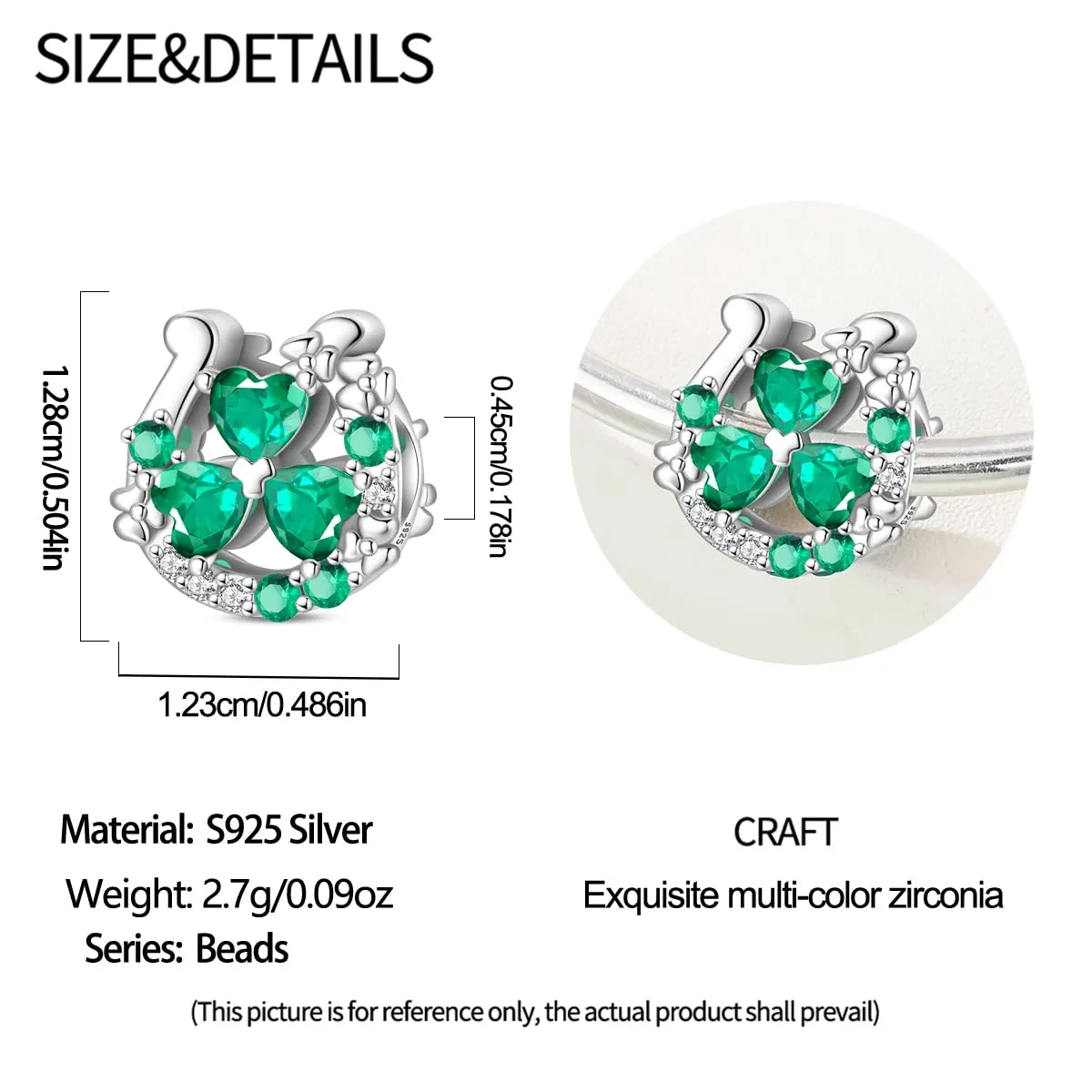 HUIPOJUE Ciondoli in Argento Sterling 925 per Bracciali e Collane Pandora - immagine 2