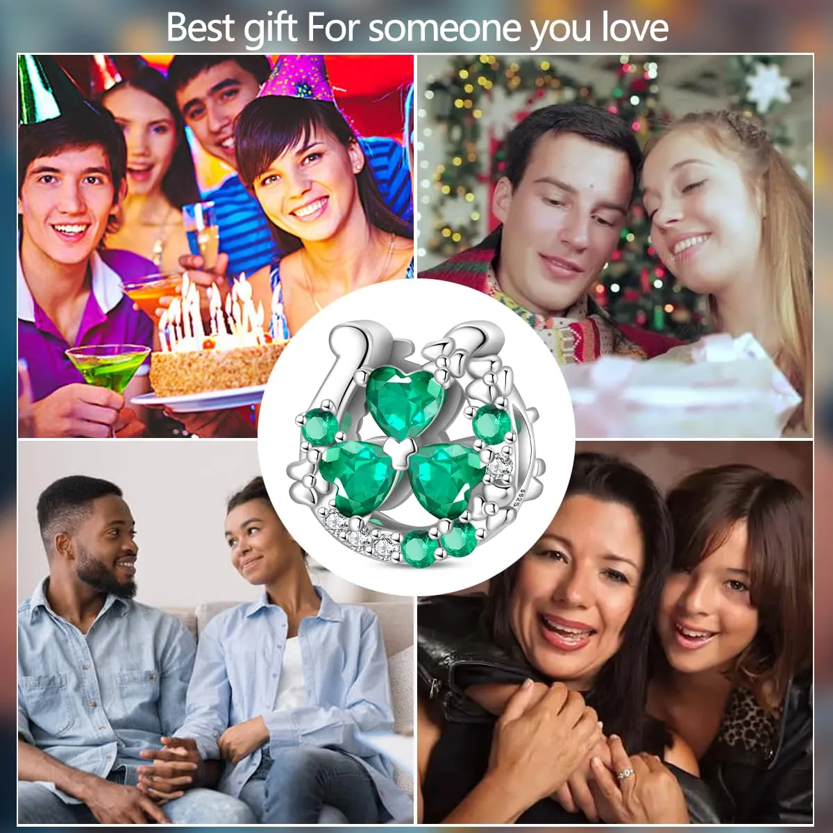 HUIPOJUE Ciondoli in Argento Sterling 925 per Bracciali e Collane Pandora - immagine 6