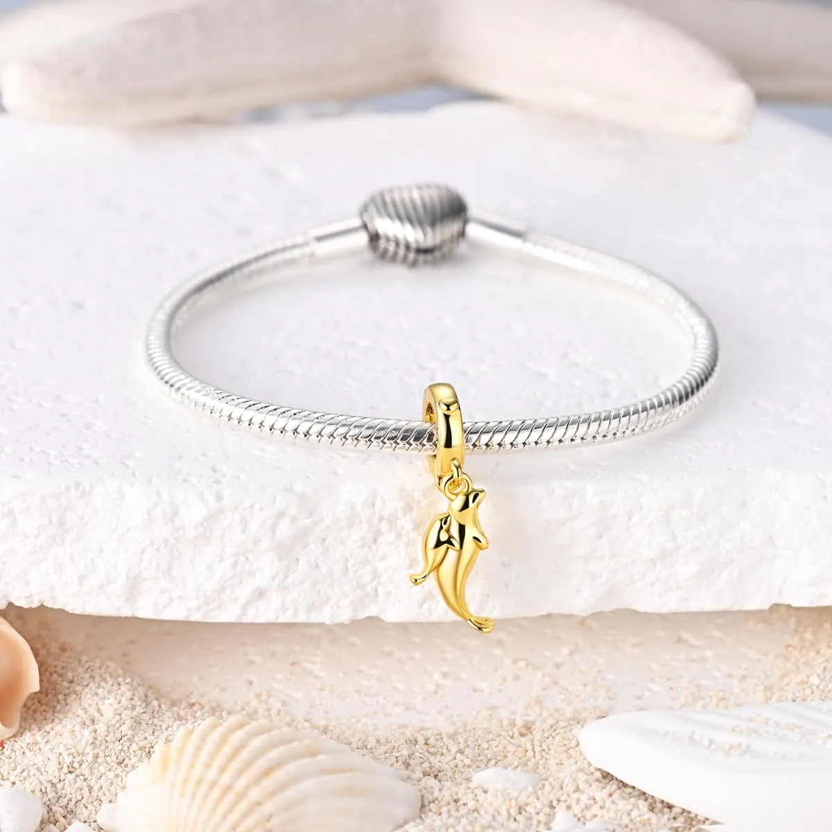 HUIPOJUE Ciondoli per braccialetti stile Pandora, 4.5mm-5mm, Argento Sterling, Zirconie Sintetiche - immagine 5