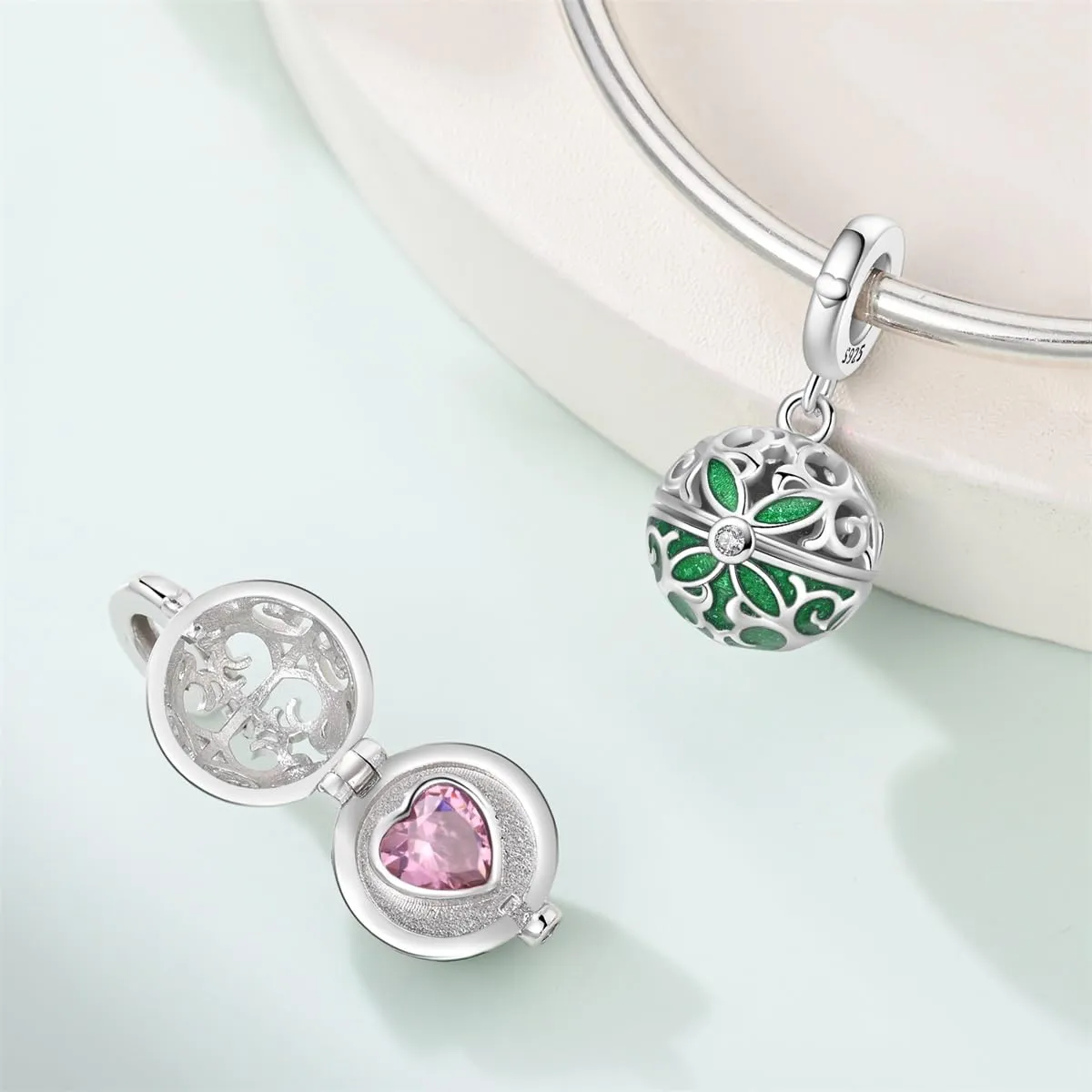 HUIPOJUE Ciondoli in Argento Sterling 925 per Bracciali e Collane Pandora - immagine 5