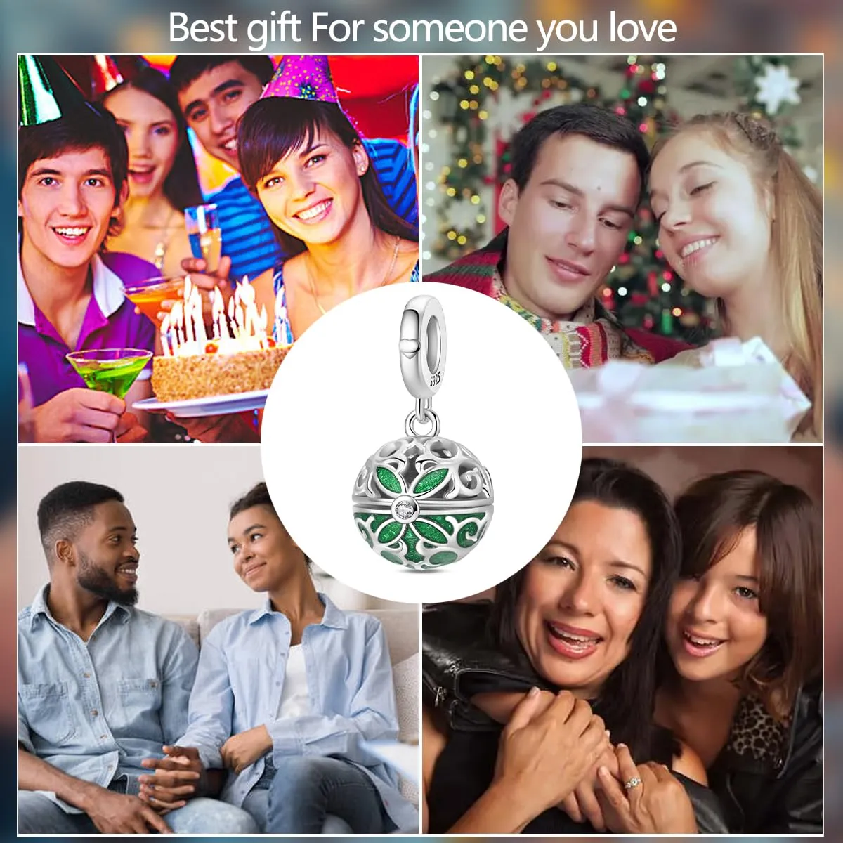 HUIPOJUE Ciondoli in Argento Sterling 925 per Bracciali e Collane Pandora - immagine 6