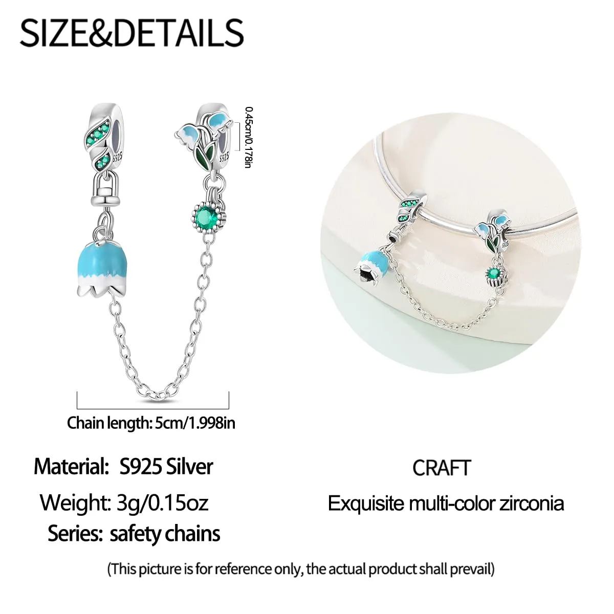 HUIPOJUE Ciondoli in Argento Sterling 925 per Bracciali e Collane Pandora - immagine 2