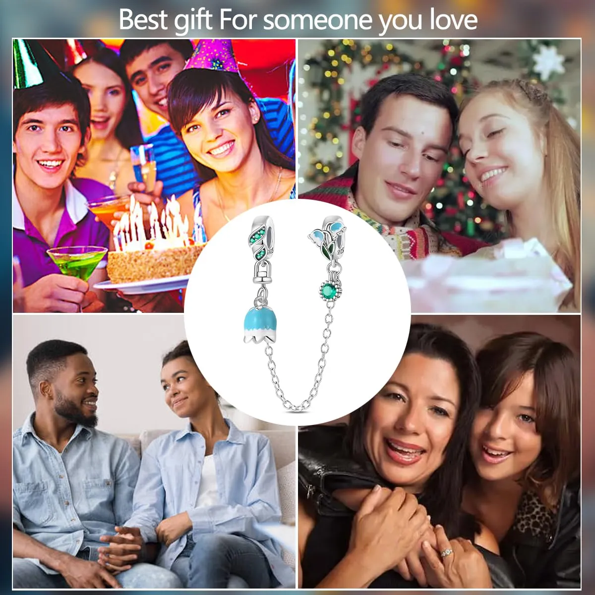 HUIPOJUE Ciondoli in Argento Sterling 925 per Bracciali e Collane Pandora - immagine 6