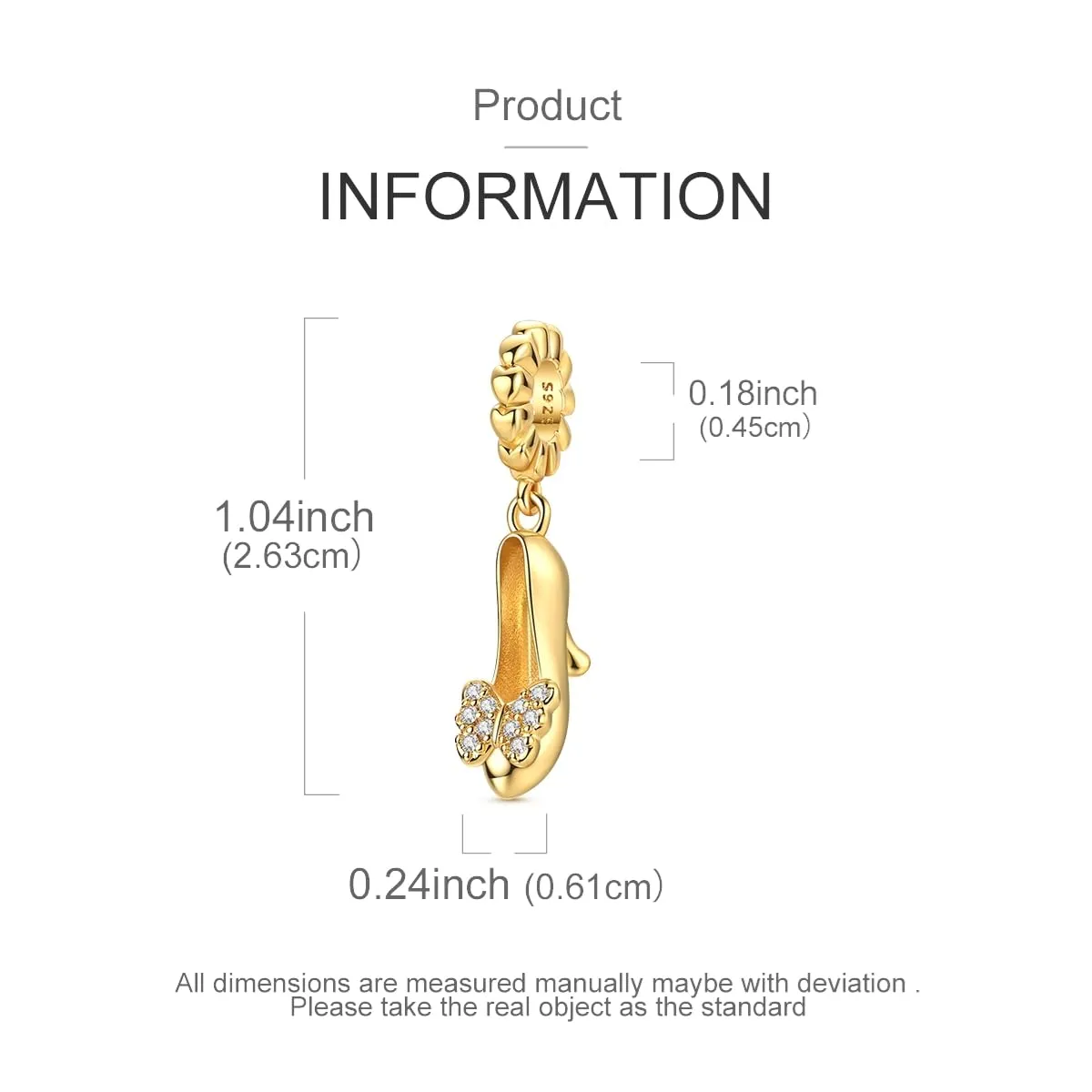 HUIPOJUE Ciondoli in Argento Sterling 925 per Bracciali e Collane Pandora - immagine 2