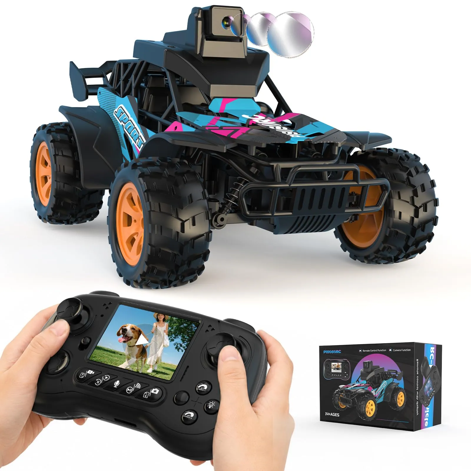 pisosorc Camion RC con Telecamera FPV HD - immagine 1