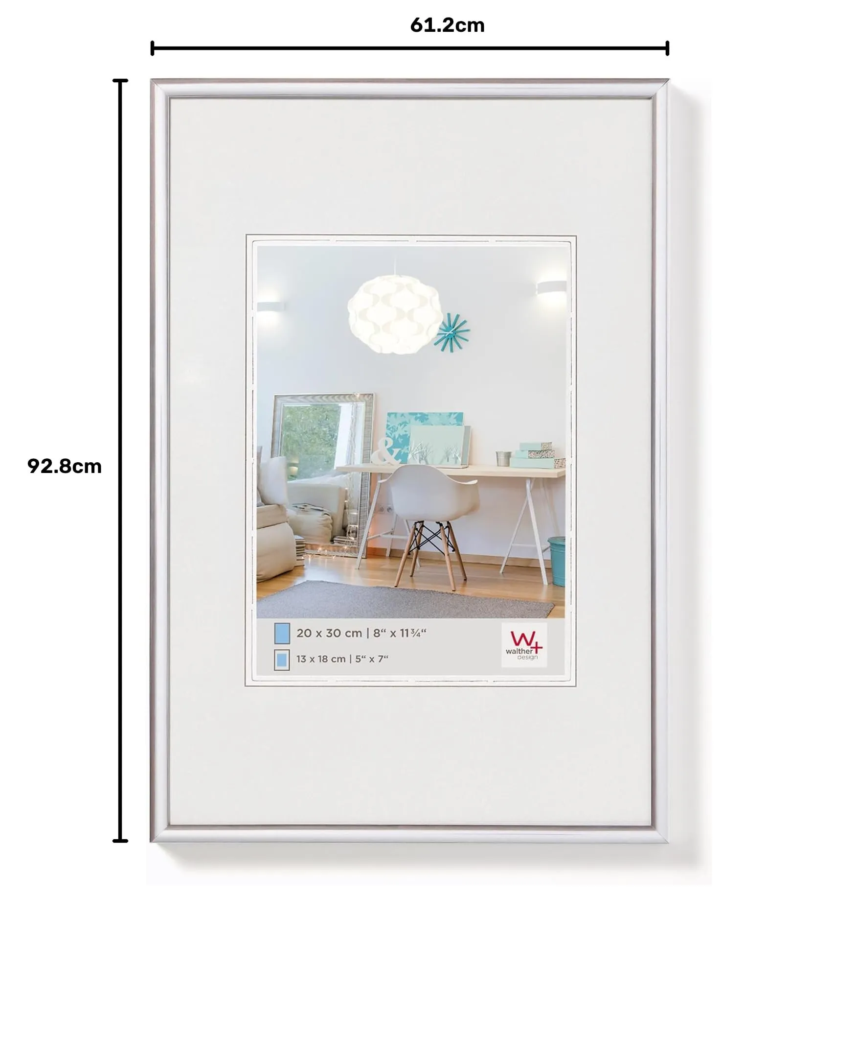 Walther Design Cornice Argento 61 x 91,5 cm KV691S - immagine 7