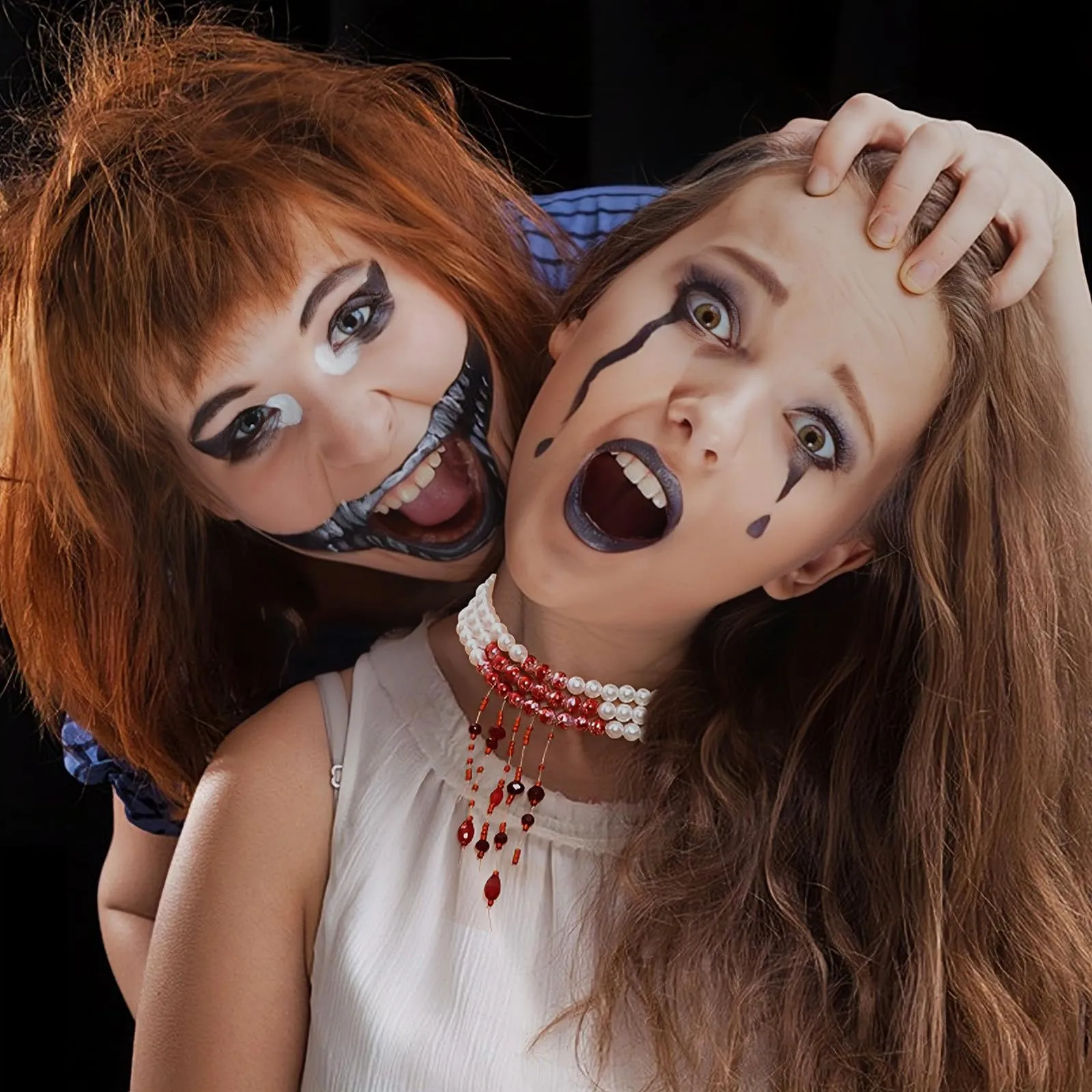 WEINIBAO Collana Perle Sangue per Halloween e Carnevale - immagine 6